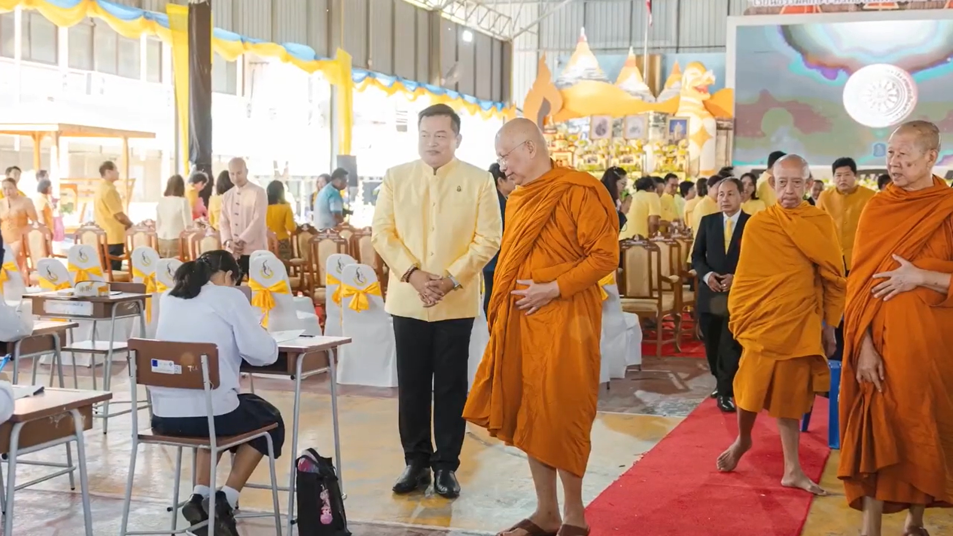 พิธีเปิดโครงการสอบธรรมศึกษา ปีการศึกษา 2568 ณ สนามสอบโรงเรียนบดินทรเดชา (สิงห์ สิงหเสนี)