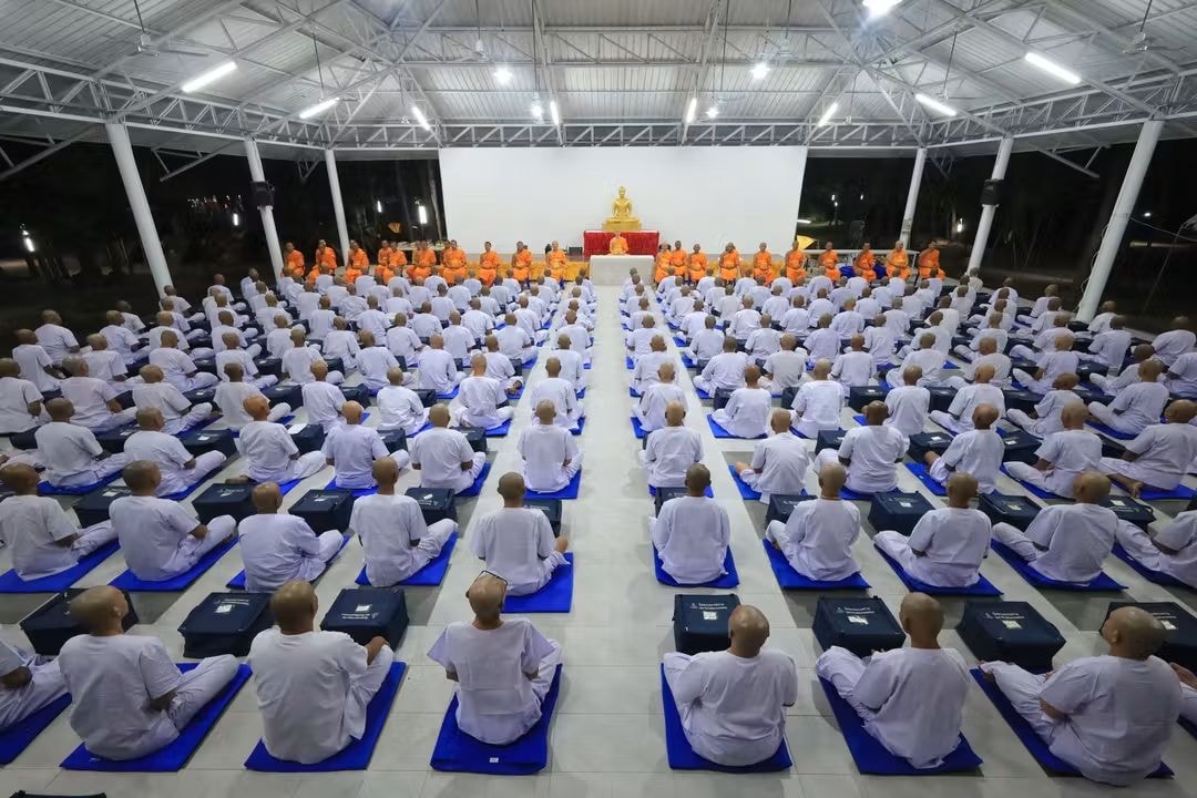 บรรยากาศรายงานตัว ณ ศูนย์ปฏิบัติธรรมจังหวัดบุรีรัมย์