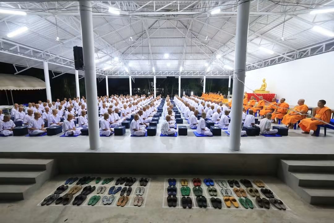 บรรยากาศรายงานตัว ณ ศูนย์ปฏิบัติธรรมจังหวัดบุรีรัมย์