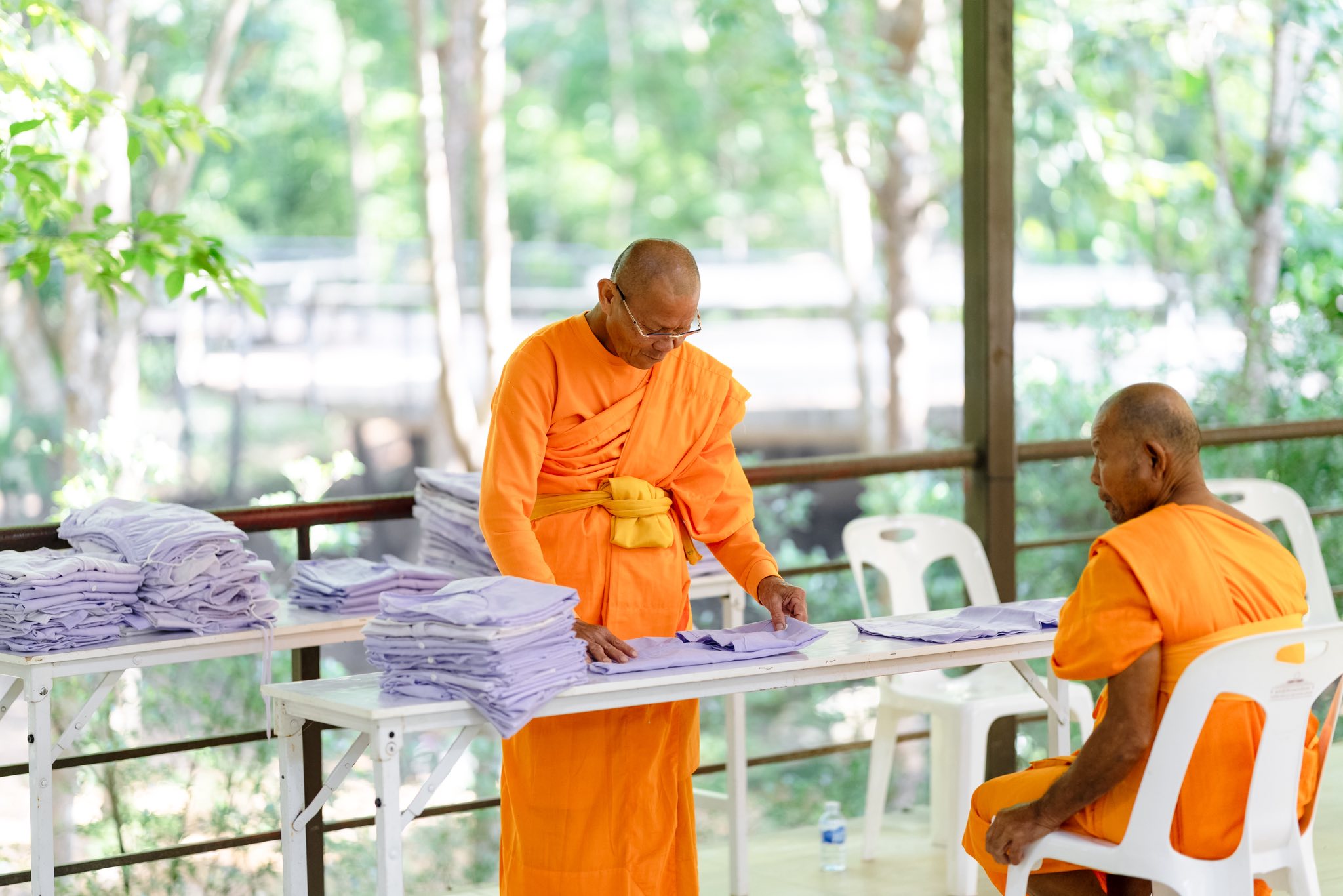 บรรยากาศรายงานตัว ณ ศูนย์ปฏิบัติธรรมแก้วเมืองเลย