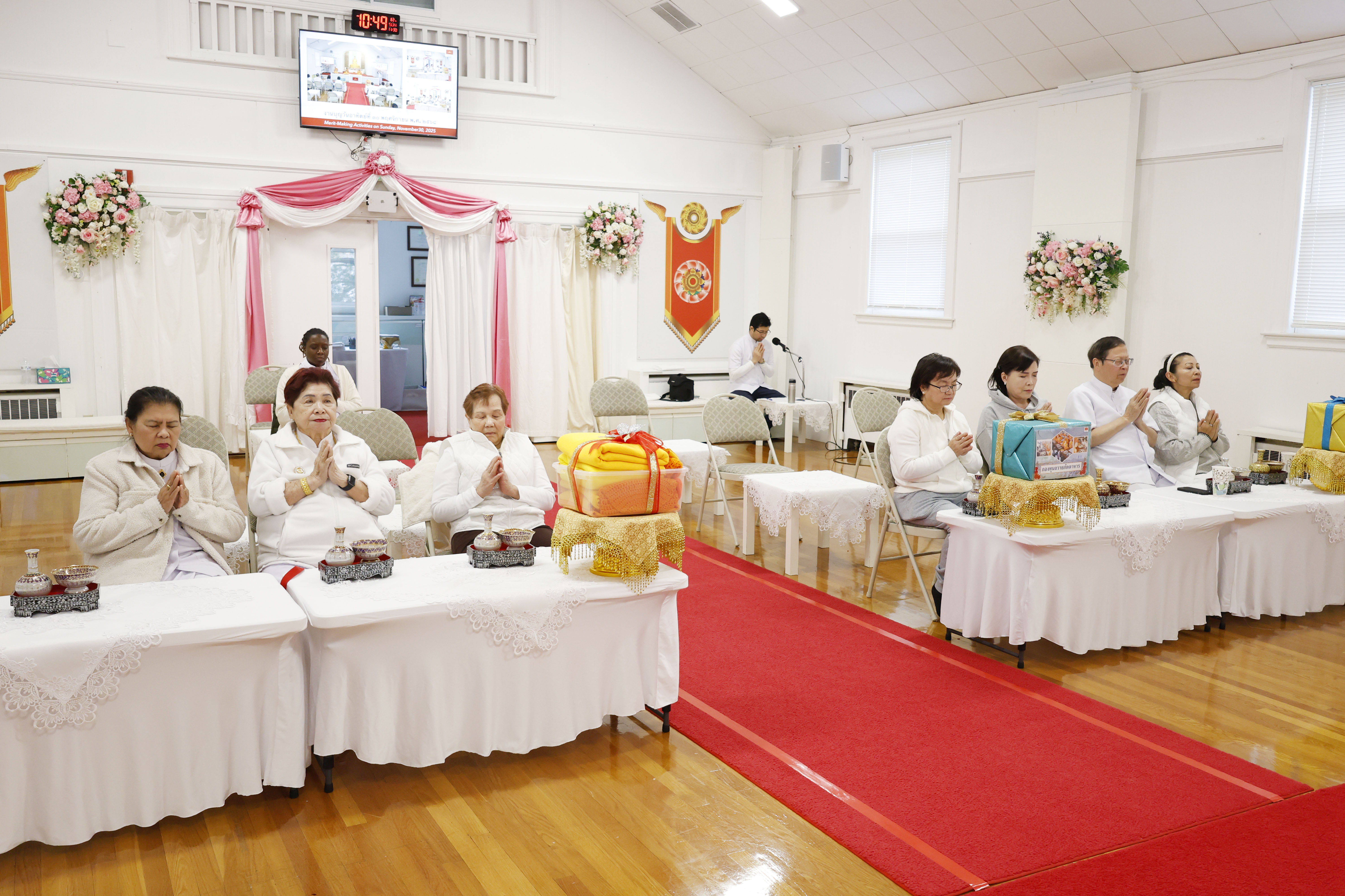 วัดพระธรรมกายบอสตัน จัดงานบุญวันอาทิตย์