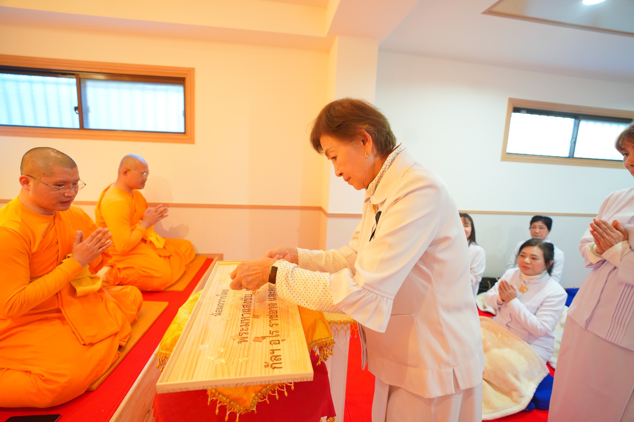 วัดพระธรรมกายโอซาก้า จัดงานบุญบูชาข้าวพระ