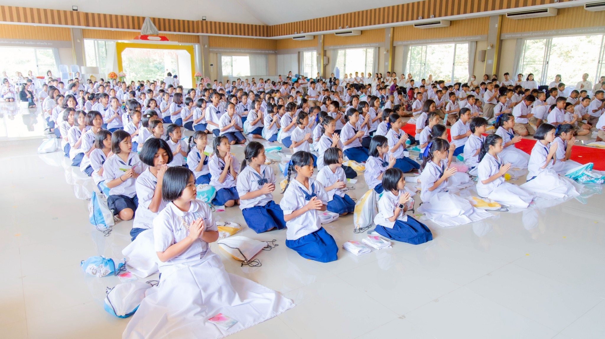 รวมพลังเด็กดี V-Star ผู้นำฟื้นฟูศีลธรรมโลก ประจำปี 2568 จังหวัดฉะเชิงเทรา