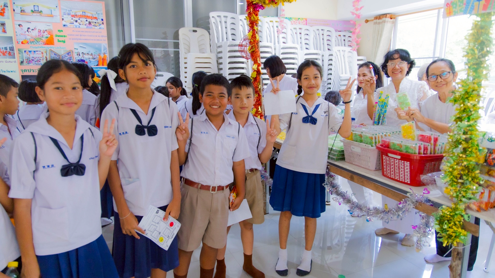 รวมพลังเด็กดี V-Star ผู้นำฟื้นฟูศีลธรรมโลก ประจำปี 2568 จังหวัดฉะเชิงเทรา