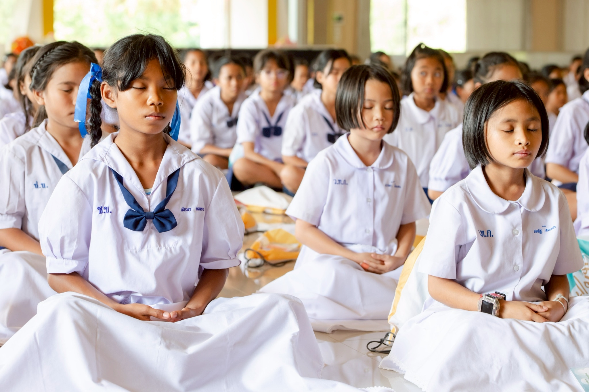 รวมพลังเด็กดี V-Star ผู้นำฟื้นฟูศีลธรรมโลก ประจำปี 2568 จังหวัดฉะเชิงเทรา