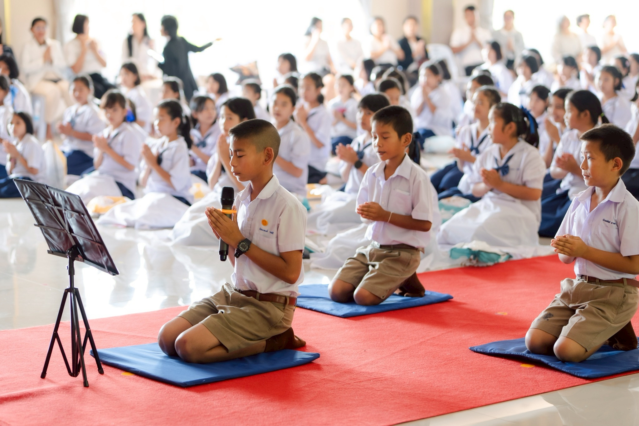 รวมพลังเด็กดี V-Star ผู้นำฟื้นฟูศีลธรรมโลก ประจำปี 2568 จังหวัดฉะเชิงเทรา