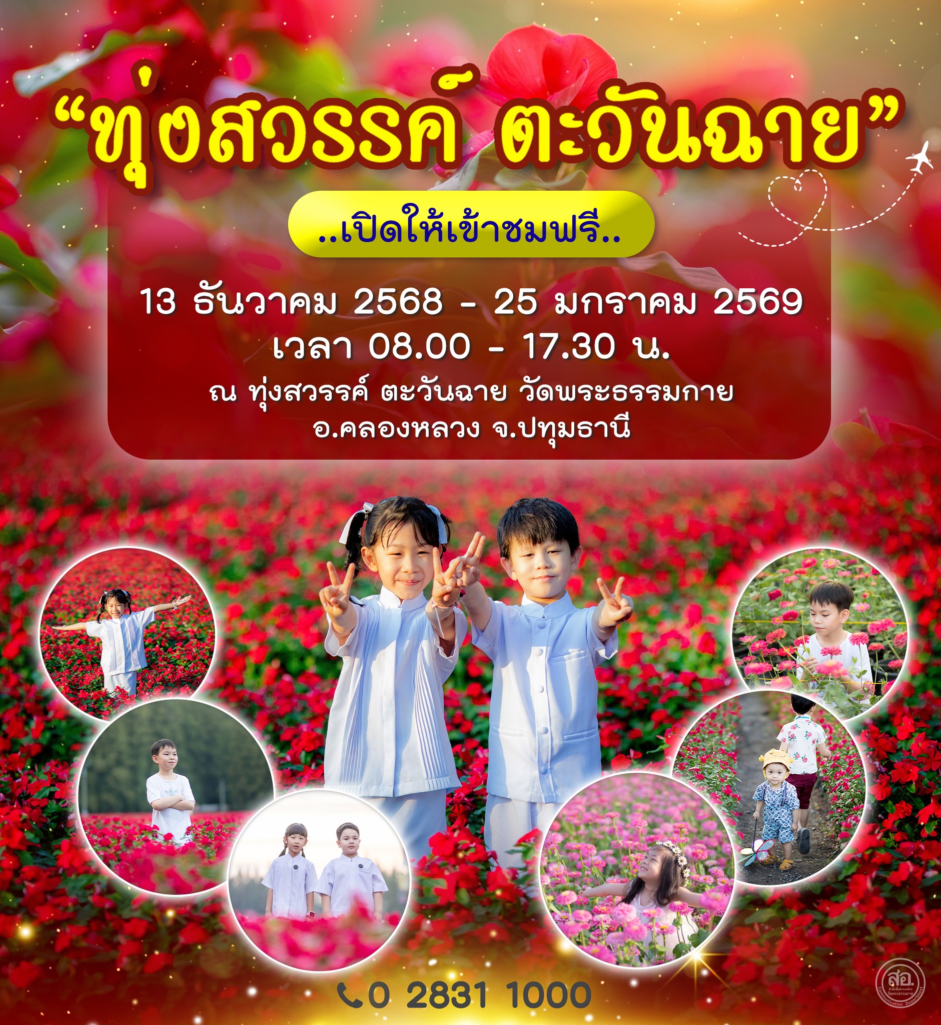 เทศกาลชมสวนดอกไม้ ”ทุ่งสวรรค์ ตะวันฉาย“