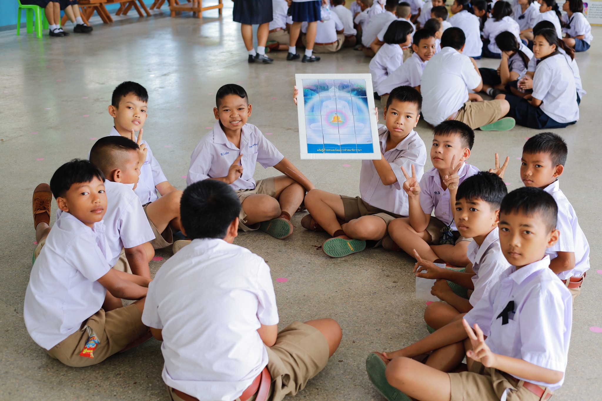 รวมพลังเด็กดี V-Star ผู้นำฟื้นฟูศีลธรรมโลก ประจำปี 2568 จังหวัดนครนายก