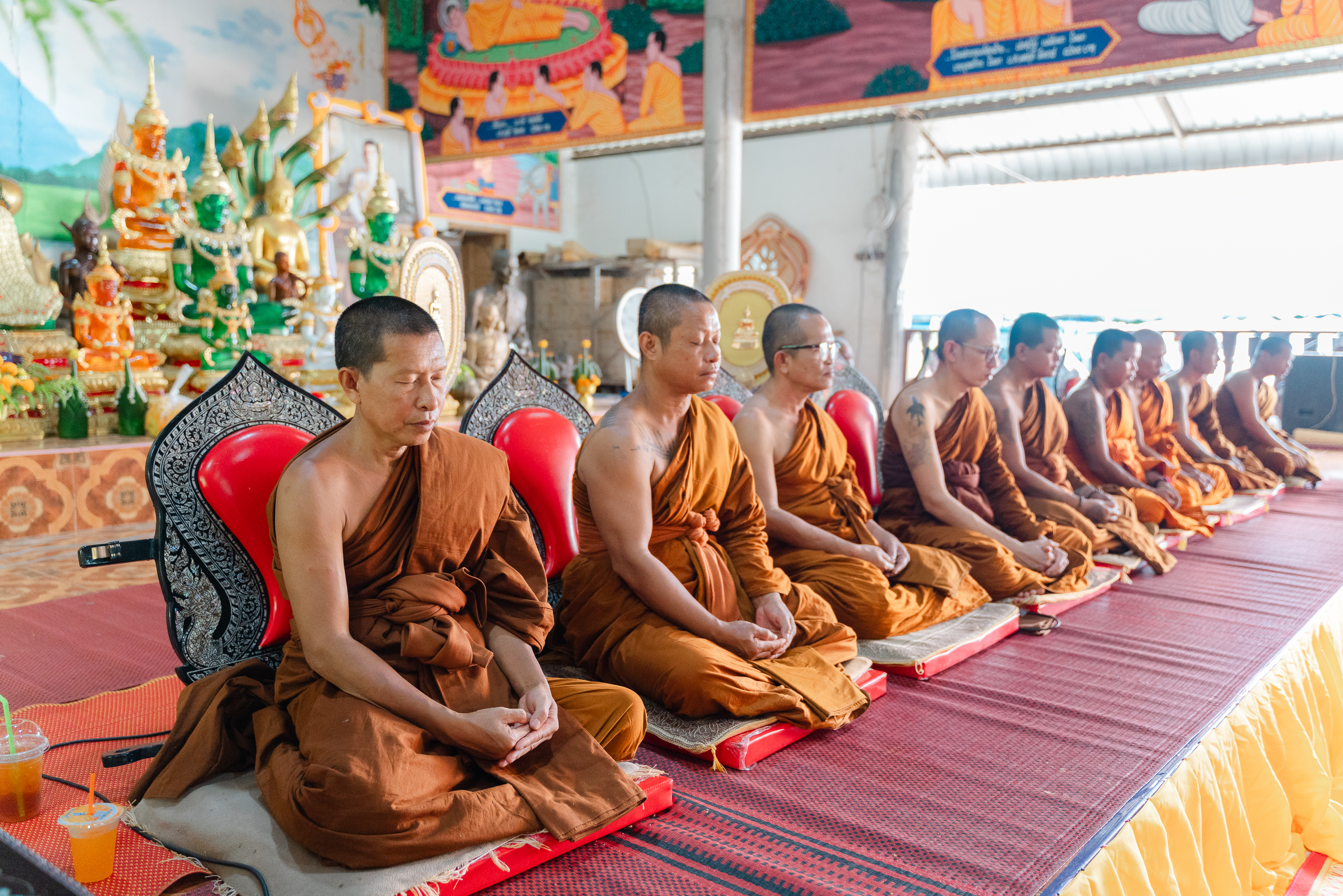 คณะศิษย์วัดพระธรรมกาย อัญเชิญพระบรมสารีริกธาตุ ประดิษฐาน ณ โฆสนิมิตเจดีย์ วัดป่านาอุดมวนาราม