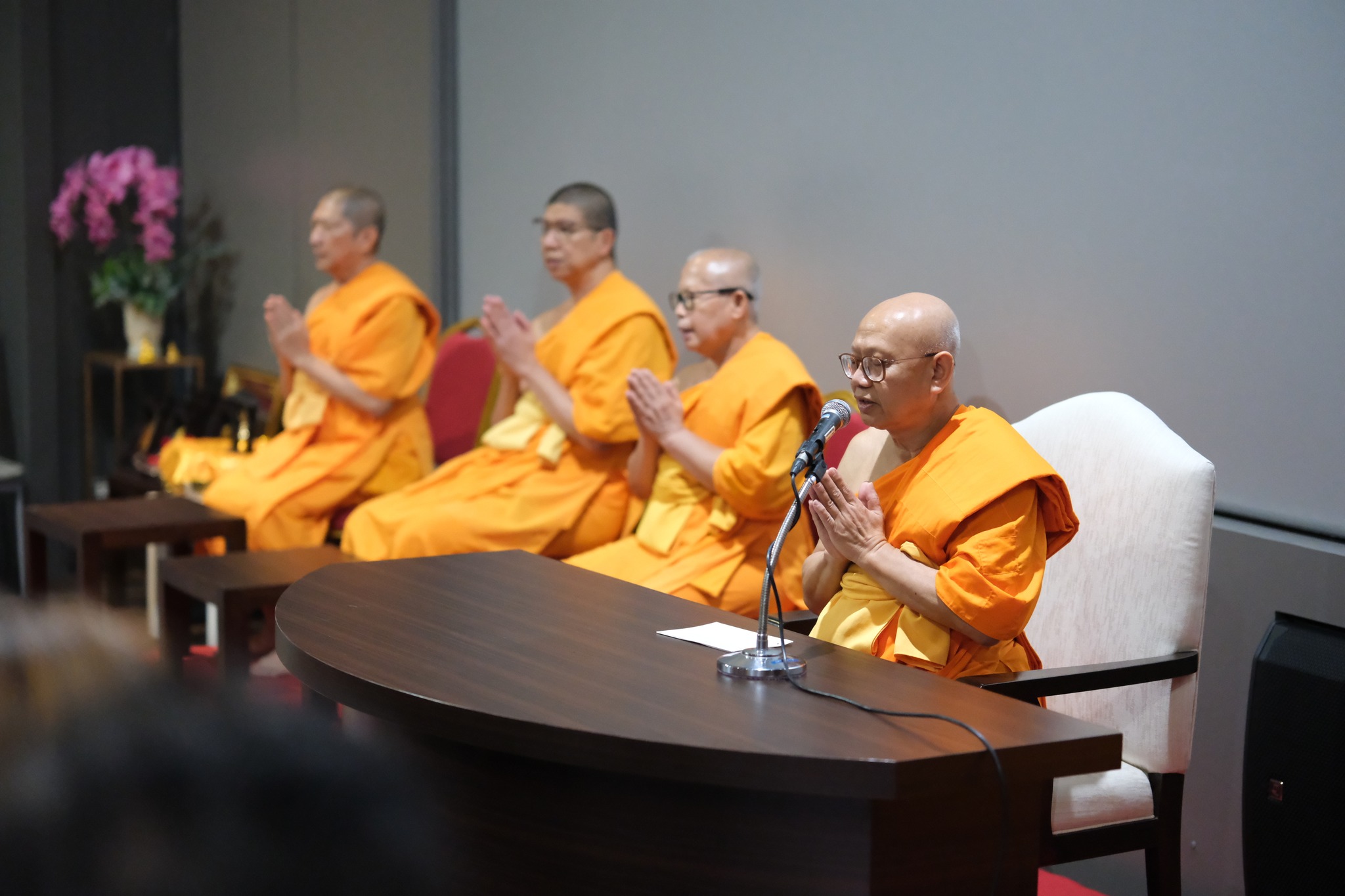 พิธีมอบเกียรติบัตรแก่ผู้ผ่านหลักสูตรพัฒนาความดีสากล คณะครูและผู้บริหารเนปาล รุ่นที่ 3