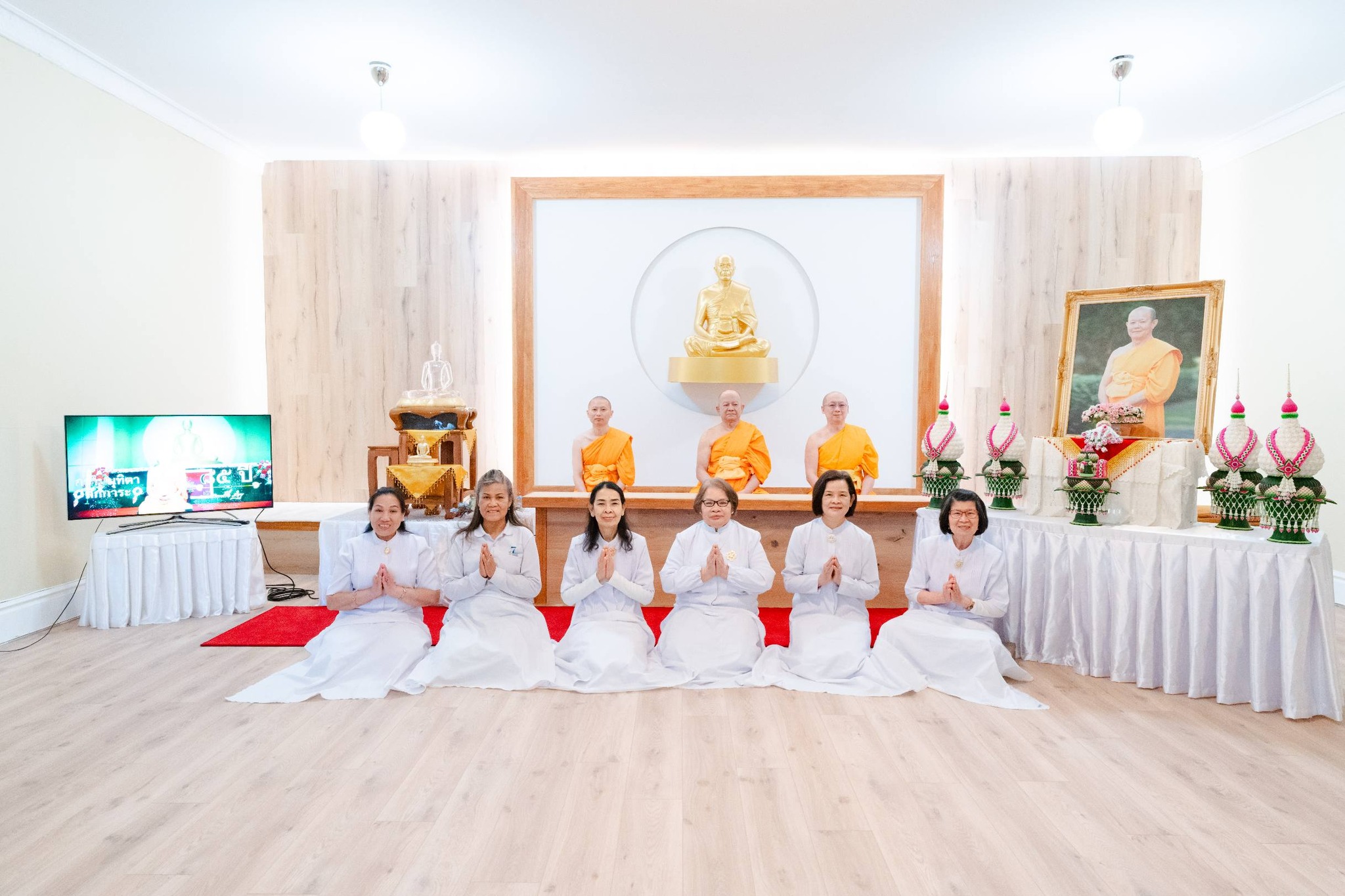 วัดพระธรรมกายนอร์ธสวีเดน จัดพิธีมุทิตาอายุวัฒนมงคล 85 ปี หลวงพ่อทัตตชีโว