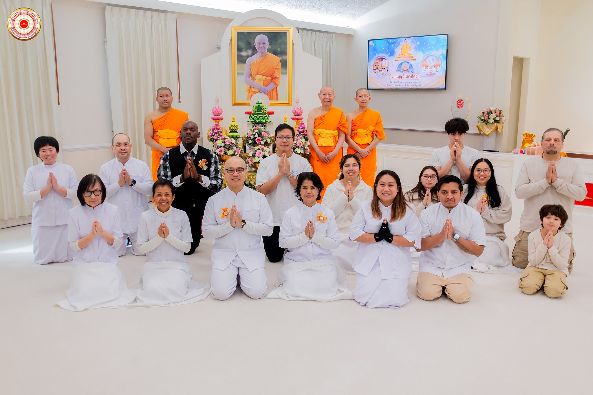 วัดพระธรรมกายนิวเจอร์ซี จัดพิธีมุทิตาอายุวัฒนมงคล 85 ปี หลวงพ่อทัตตชีโว