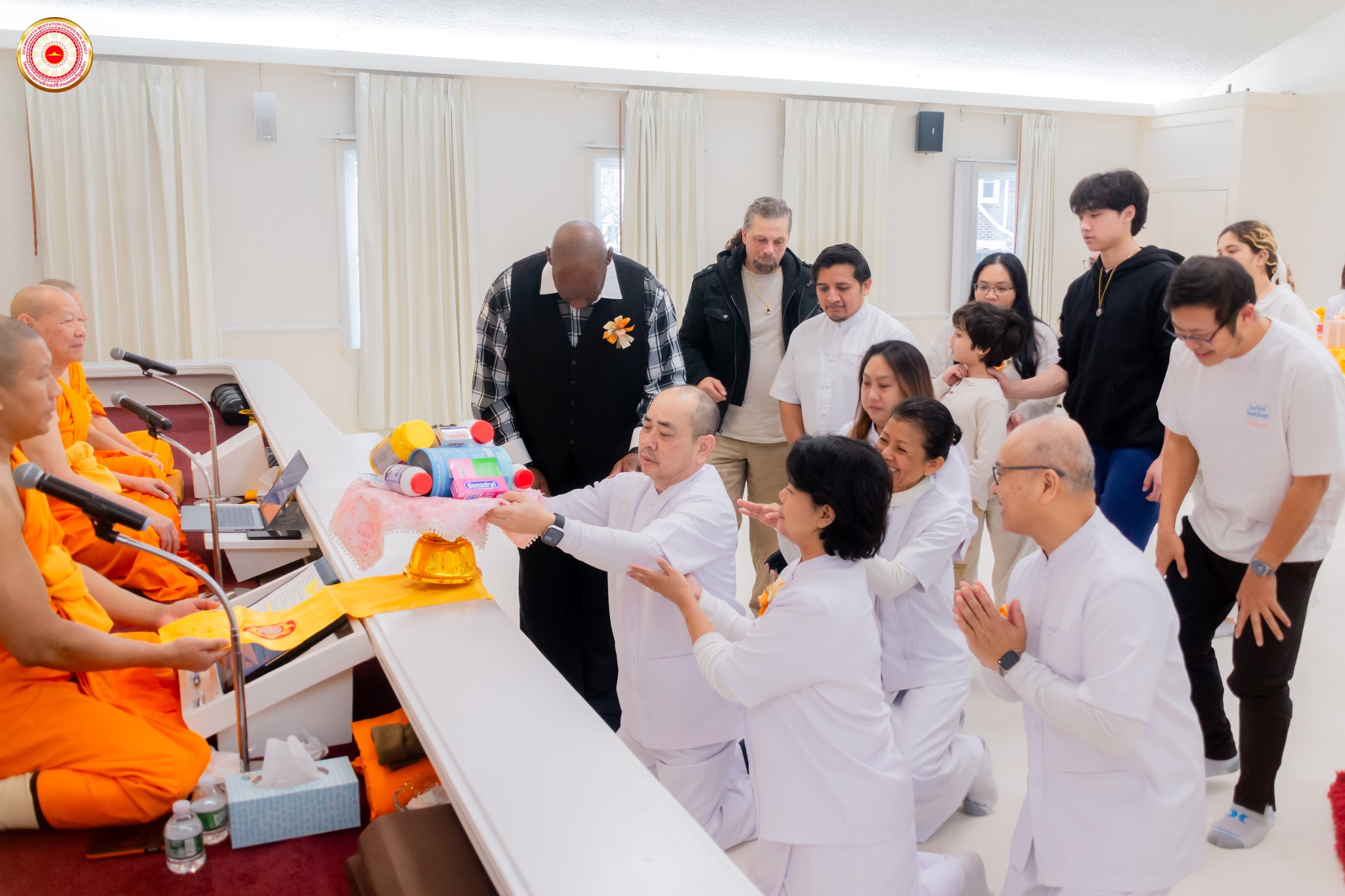 วัดพระธรรมกายนิวเจอร์ซี จัดพิธีมุทิตาอายุวัฒนมงคล 85 ปี หลวงพ่อทัตตชีโว