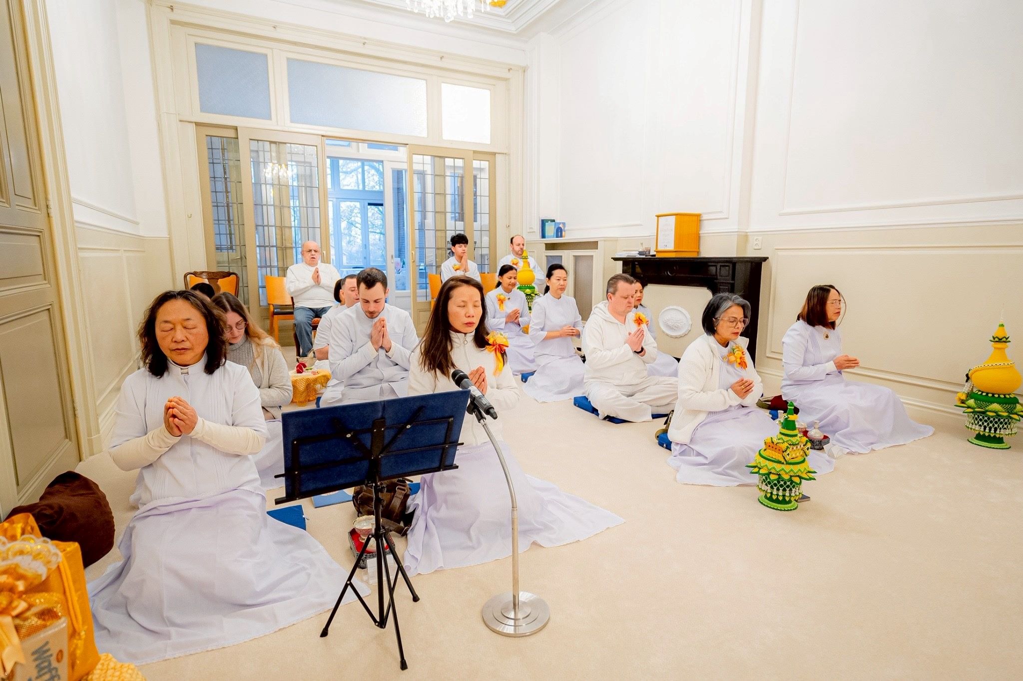 วัดพระธรรมกายเนเธอร์แลนด์ จัดพิธีมุทิตาอายุวัฒนมงคล 85 ปี หลวงพ่อทัตตชีโว