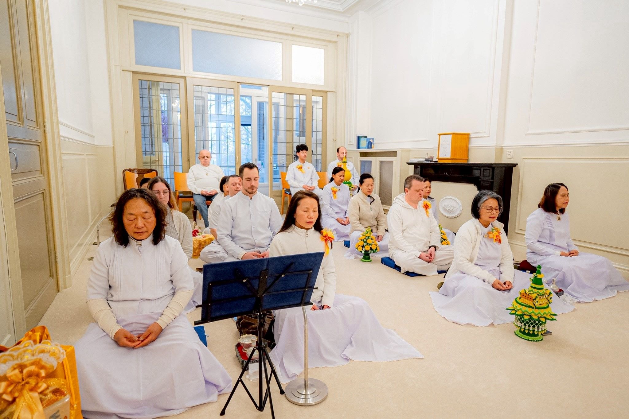 วัดพระธรรมกายเนเธอร์แลนด์ จัดพิธีมุทิตาอายุวัฒนมงคล 85 ปี หลวงพ่อทัตตชีโว