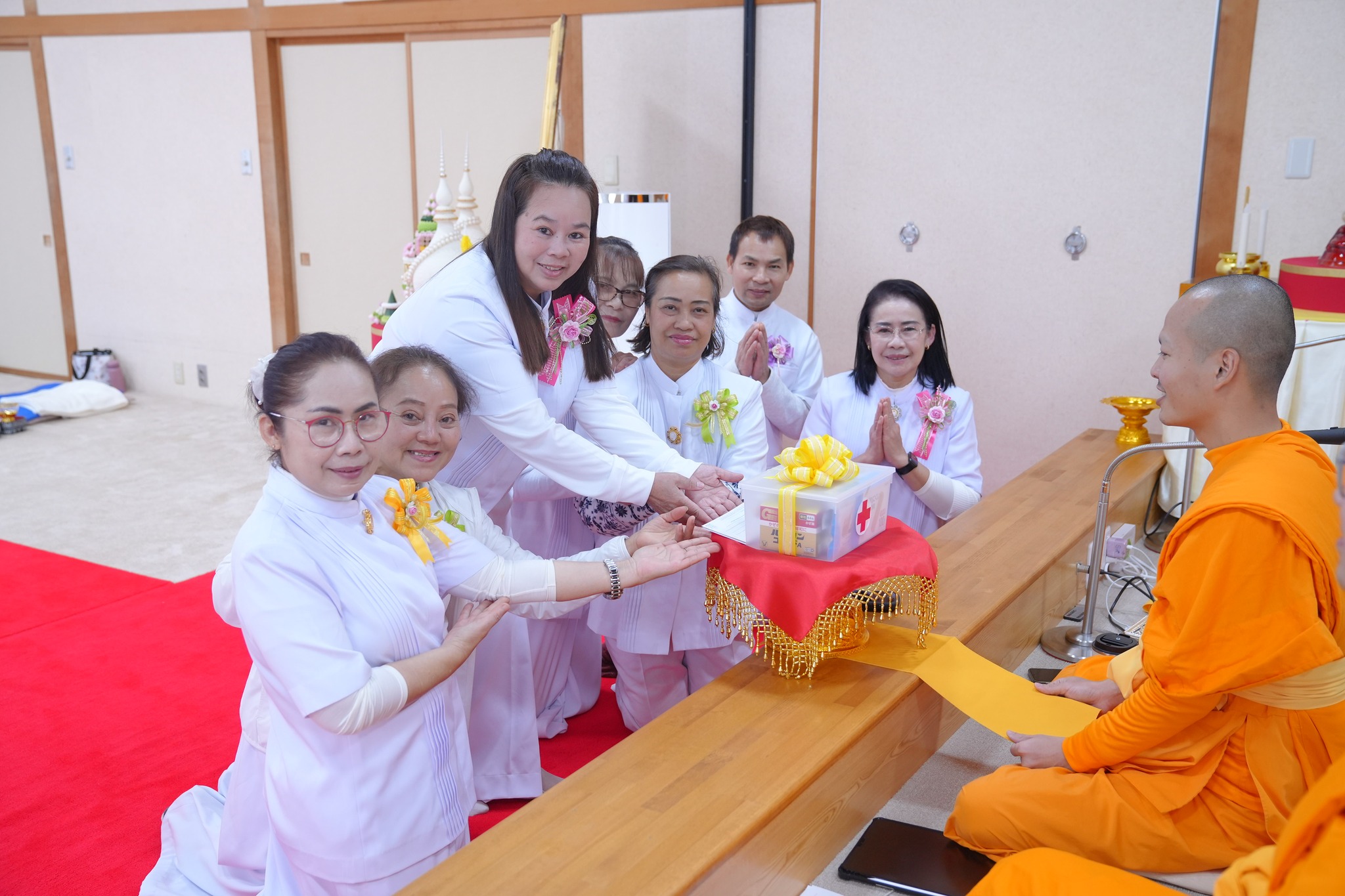 วัดพระธรรมกายนางาโน่ จัดพิธีมุทิตาอายุวัฒนมงคลครบ 85 ปี หลวงพ่อทัตตชีโว