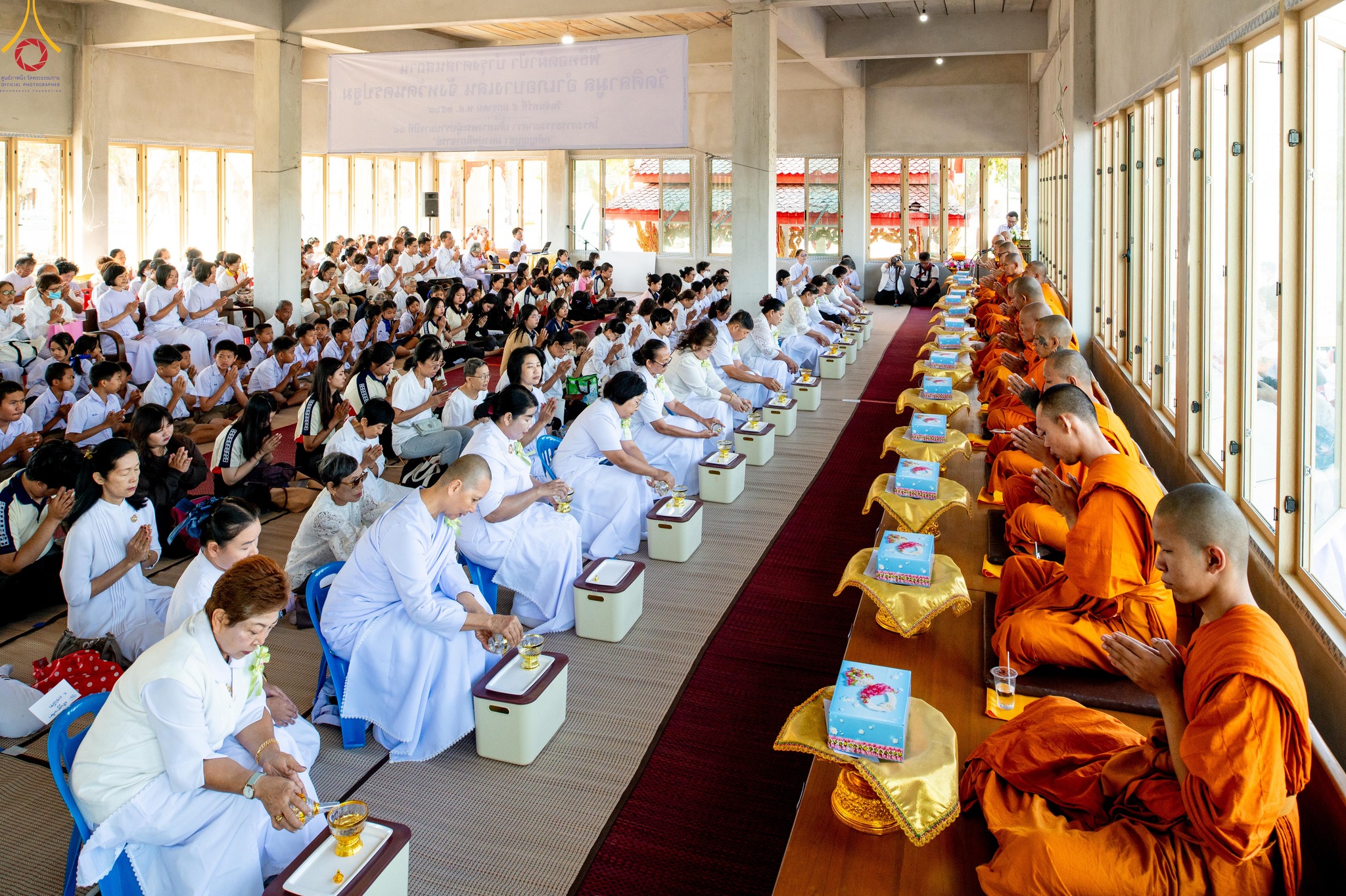 พิธีทอดผ้าป่าบำรุงศาสนสถาน ณ วัดศิลามูล จังหวัดนครปฐม