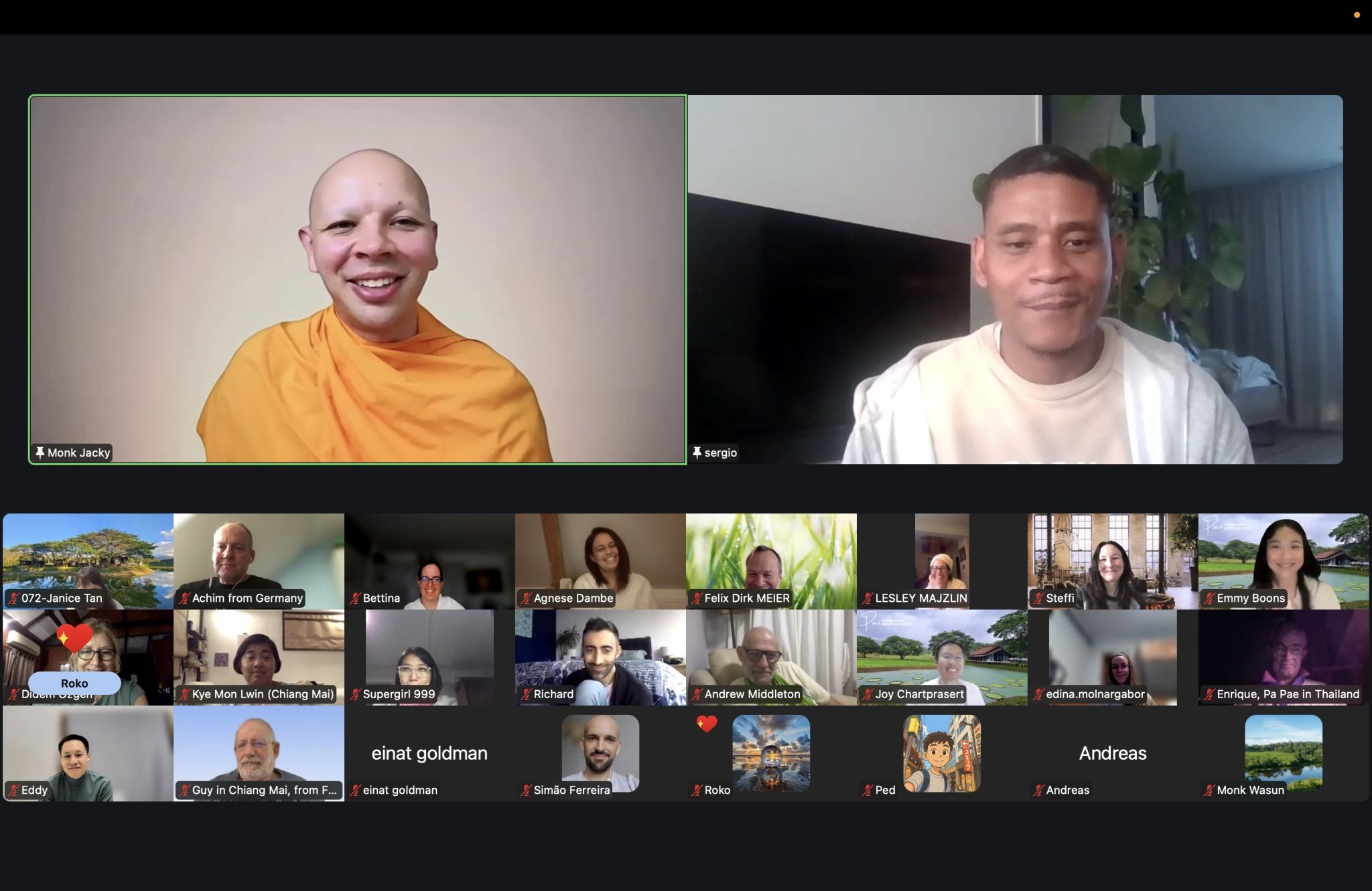 ศูนย์ปฏิบัติธรรมนานาชาติปาย จัดกิจกรรมนั่งสมาธิออนไลน์