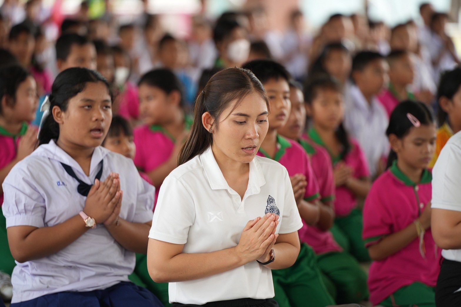 โรงเรียนสังข์อ่ำวิทยา จัดสวดธัมมจักกัปปวัตตนสูตร