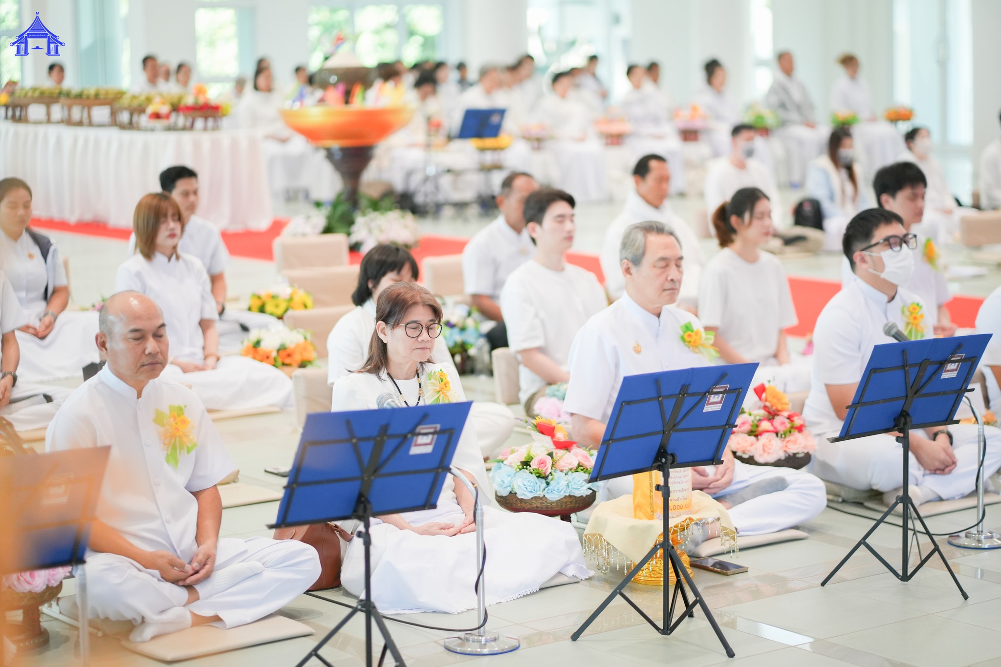 ธุดงคสถานล้านนา จัดพิธีถวายสังฆทานตานข้าวใหม่