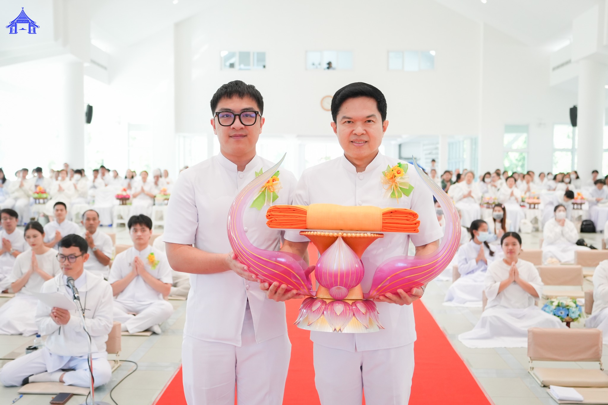 ธุดงคสถานล้านนา จัดพิธีถวายสังฆทานตานข้าวใหม่