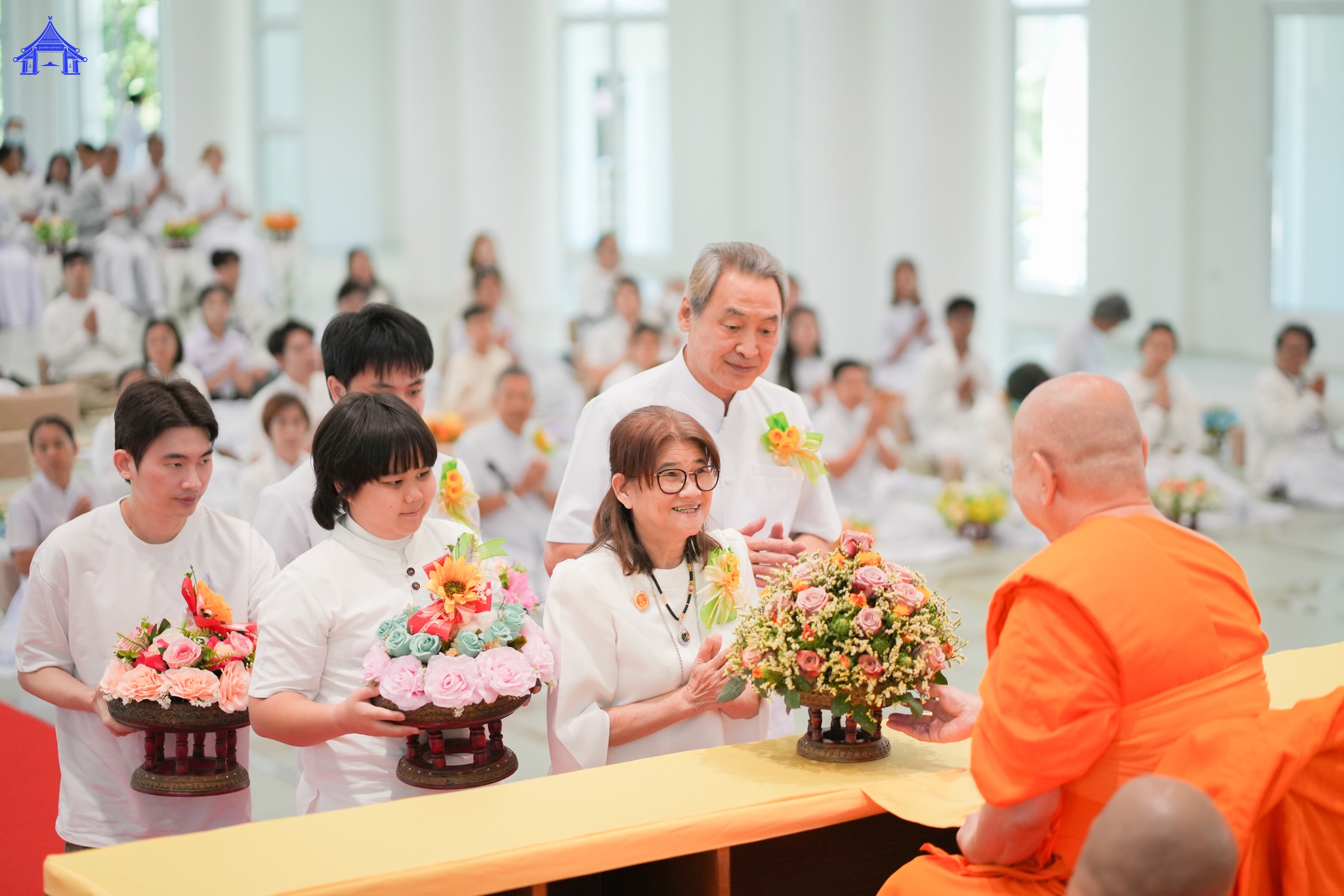 ธุดงคสถานล้านนา จัดพิธีถวายสังฆทานตานข้าวใหม่