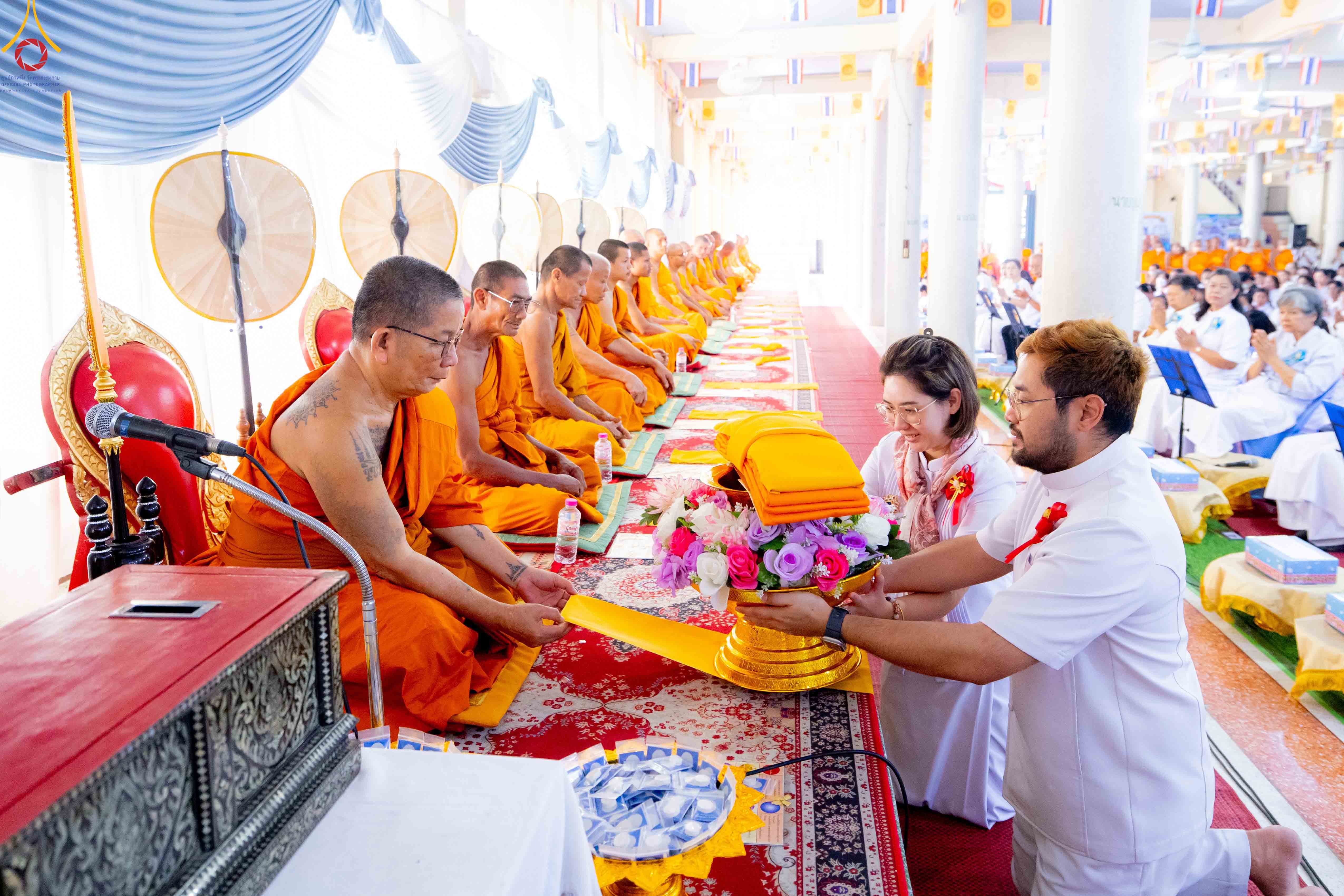 พิธีทอดผ้าป่าทำนุบำรุงศาสนสถาน โครงการธรรมยาตราเส้นทางพระผู้ปราบมารปีที่ 14 ณ วัดใหม่พิบูลย์ผล จังหวัดสุพรรณบุรี