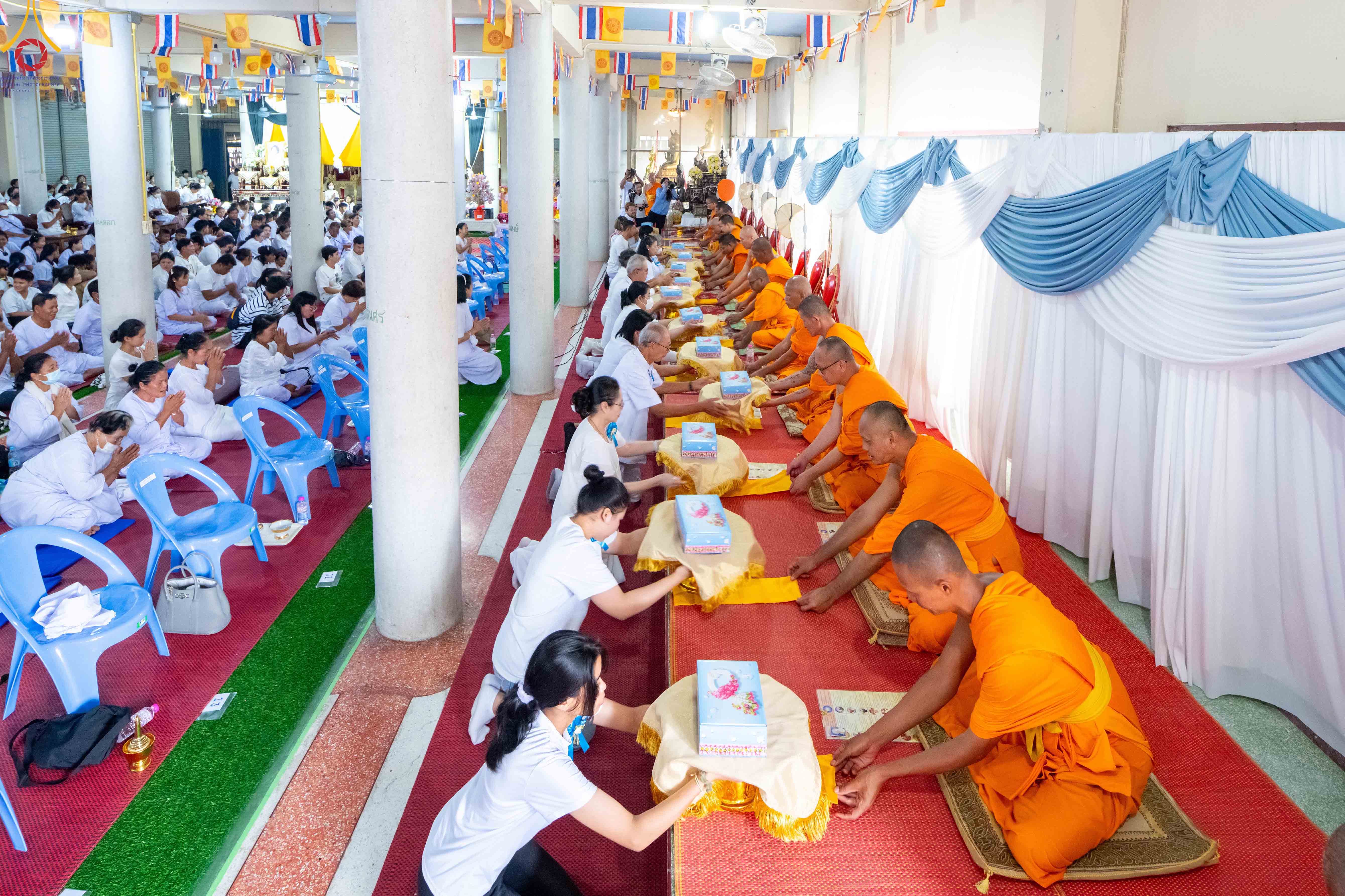 พิธีทอดผ้าป่าทำนุบำรุงศาสนสถาน โครงการธรรมยาตราเส้นทางพระผู้ปราบมารปีที่ 14 ณ วัดใหม่พิบูลย์ผล จังหวัดสุพรรณบุรี