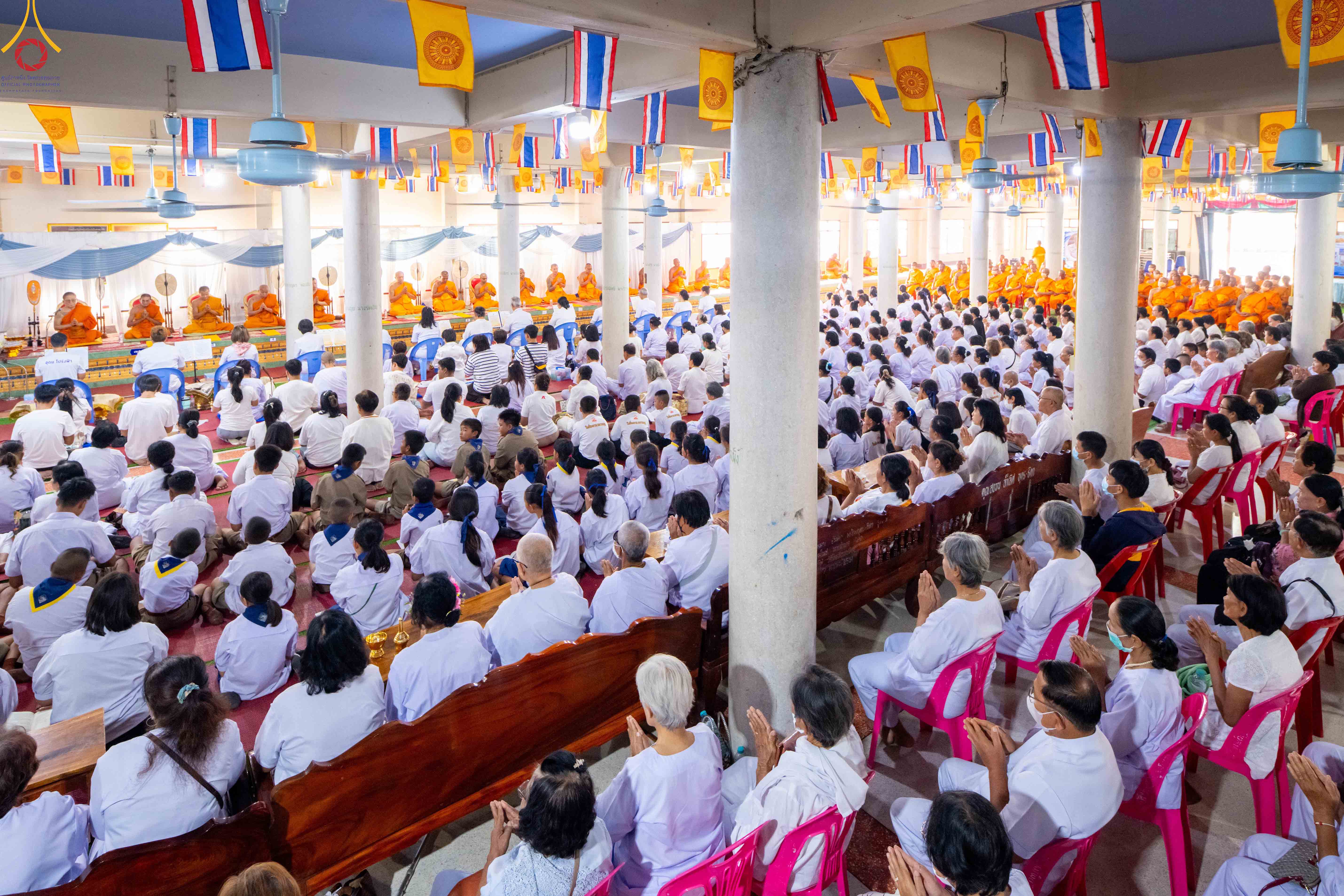 พิธีทอดผ้าป่าทำนุบำรุงศาสนสถาน โครงการธรรมยาตราเส้นทางพระผู้ปราบมารปีที่ 14 ณ วัดใหม่พิบูลย์ผล จังหวัดสุพรรณบุรี