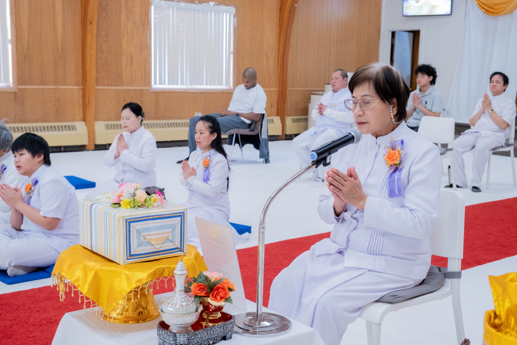 วัดพระธรรมกายมินเนโซตา จัดพิธีบำเพ็ญกุศลทักษิณานุประทาน สตมวาร อุทิศถวายพระพันปีหลวง