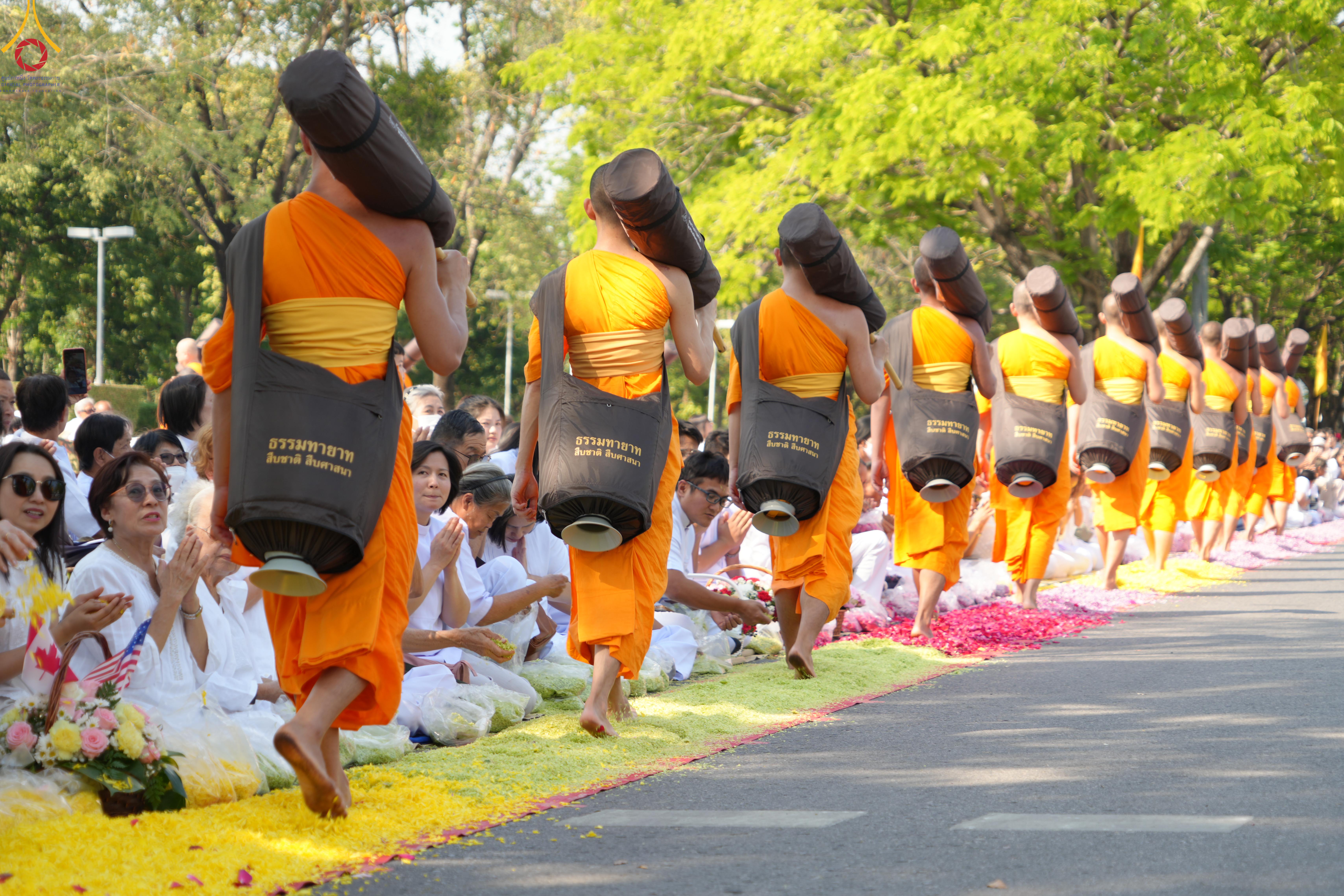 พิธีต้อนรับพระธรรมยาตราโครงการธรรมยาตราเส้นทางพระผู้ปราบมารปีที่ 14 จาก โรงเรียนสามัคคีราษฎร์บำรุง – วัดพระธรรมกาย 