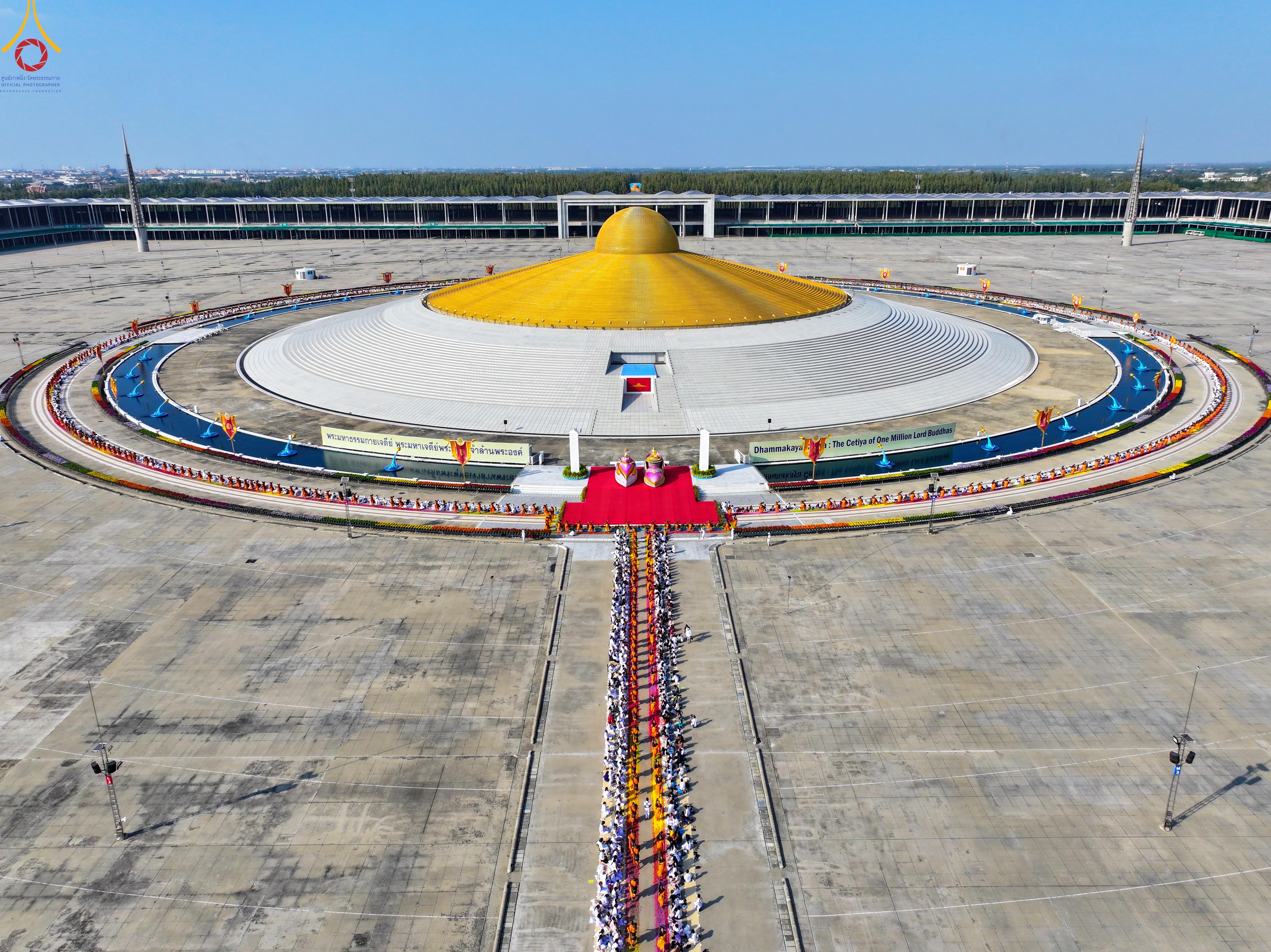 พิธีต้อนรับพระธรรมยาตราโครงการธรรมยาตราเส้นทางพระผู้ปราบมารปีที่ 14 จาก โรงเรียนสามัคคีราษฎร์บำรุง – วัดพระธรรมกาย 