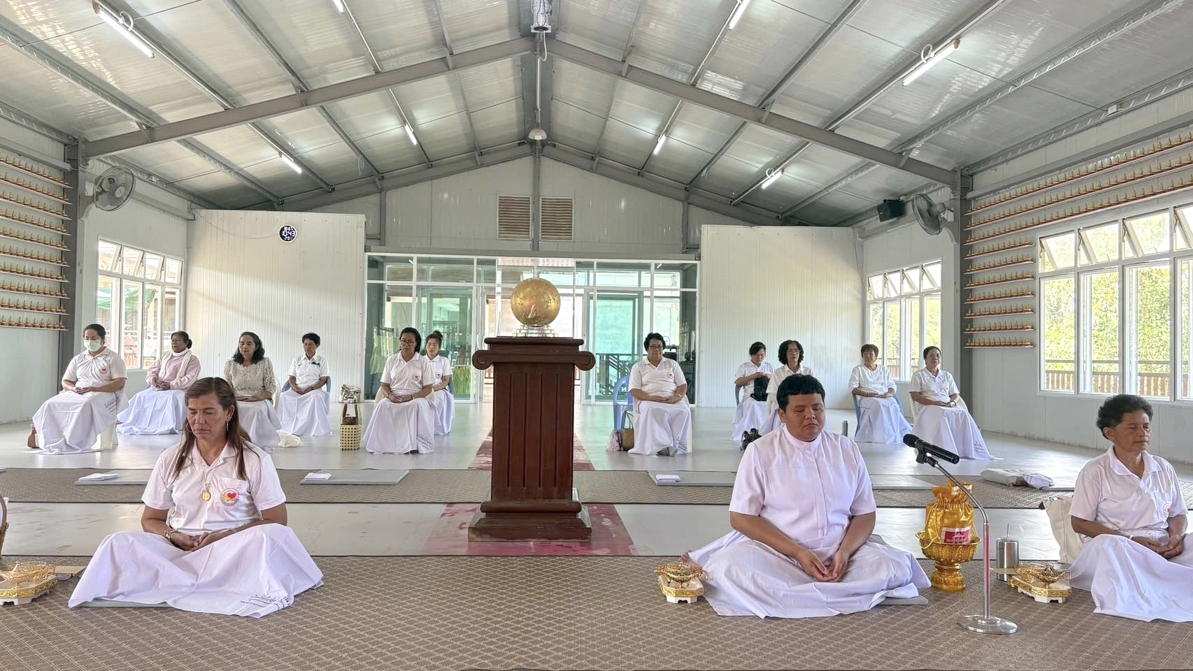 ที่พักสงฆ์บ้านร่มเย็น จัดงานบุญบูชาข้าวพระ