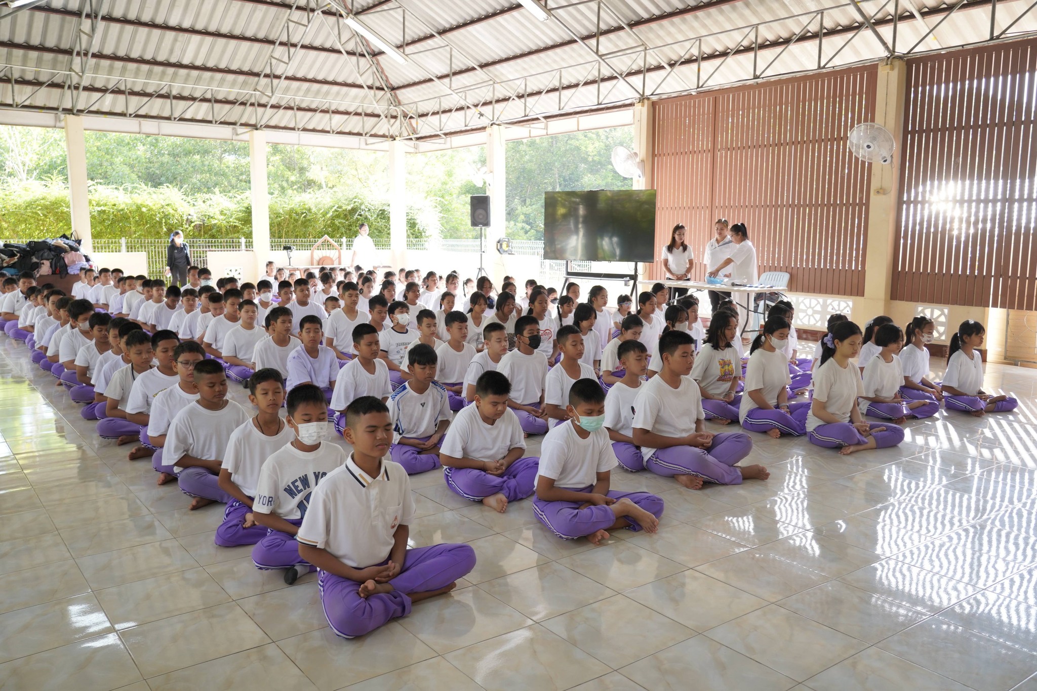 โรงเรียนศรสมบูรณ์ จัดโครงการส่งเสริมคุณธรรมจริยธรรม