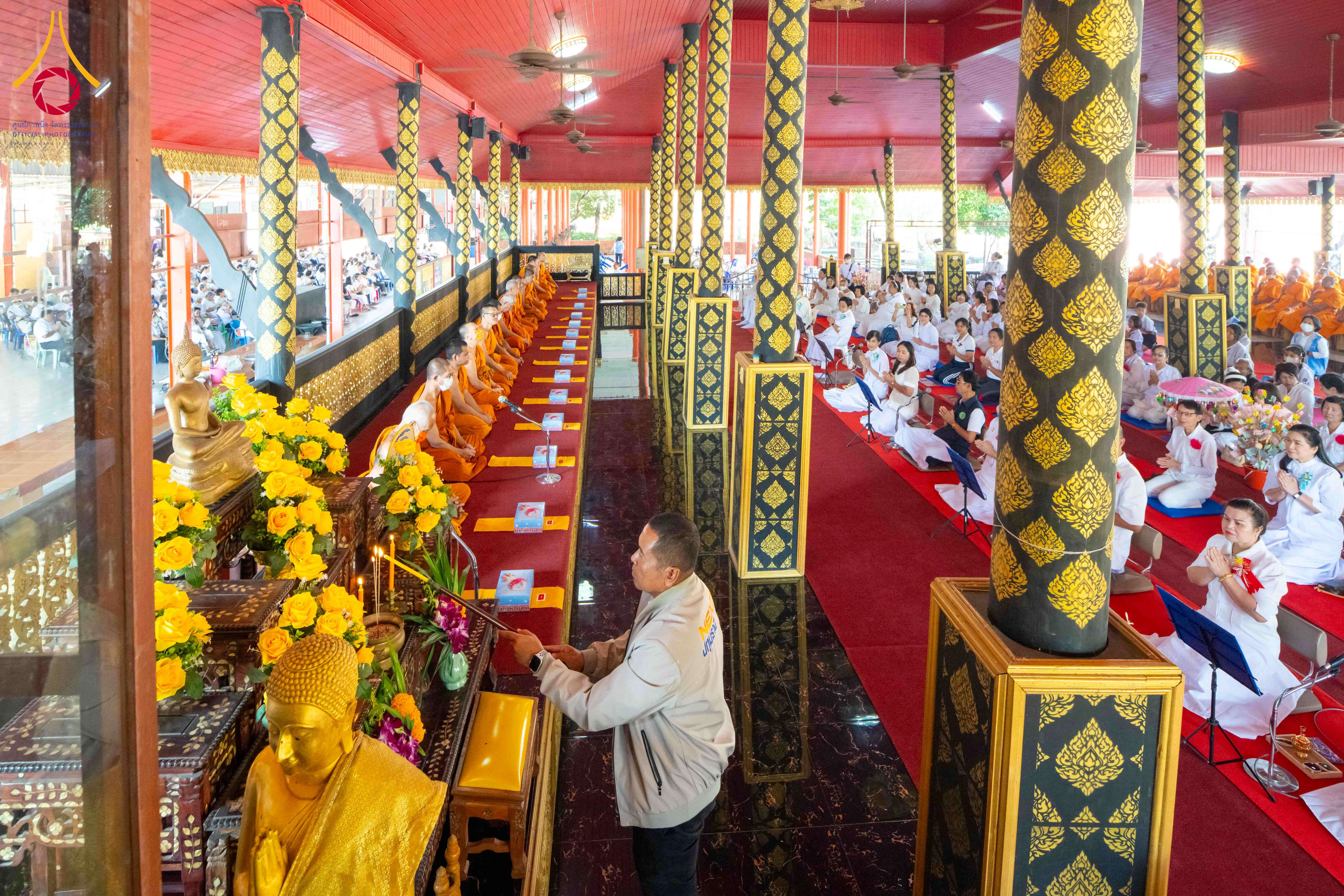 พิธีทอดผ้าป่าทำนุบำรุงศาสนสถาน ณ วัดบ่อทอง จ.ปทุมธานี