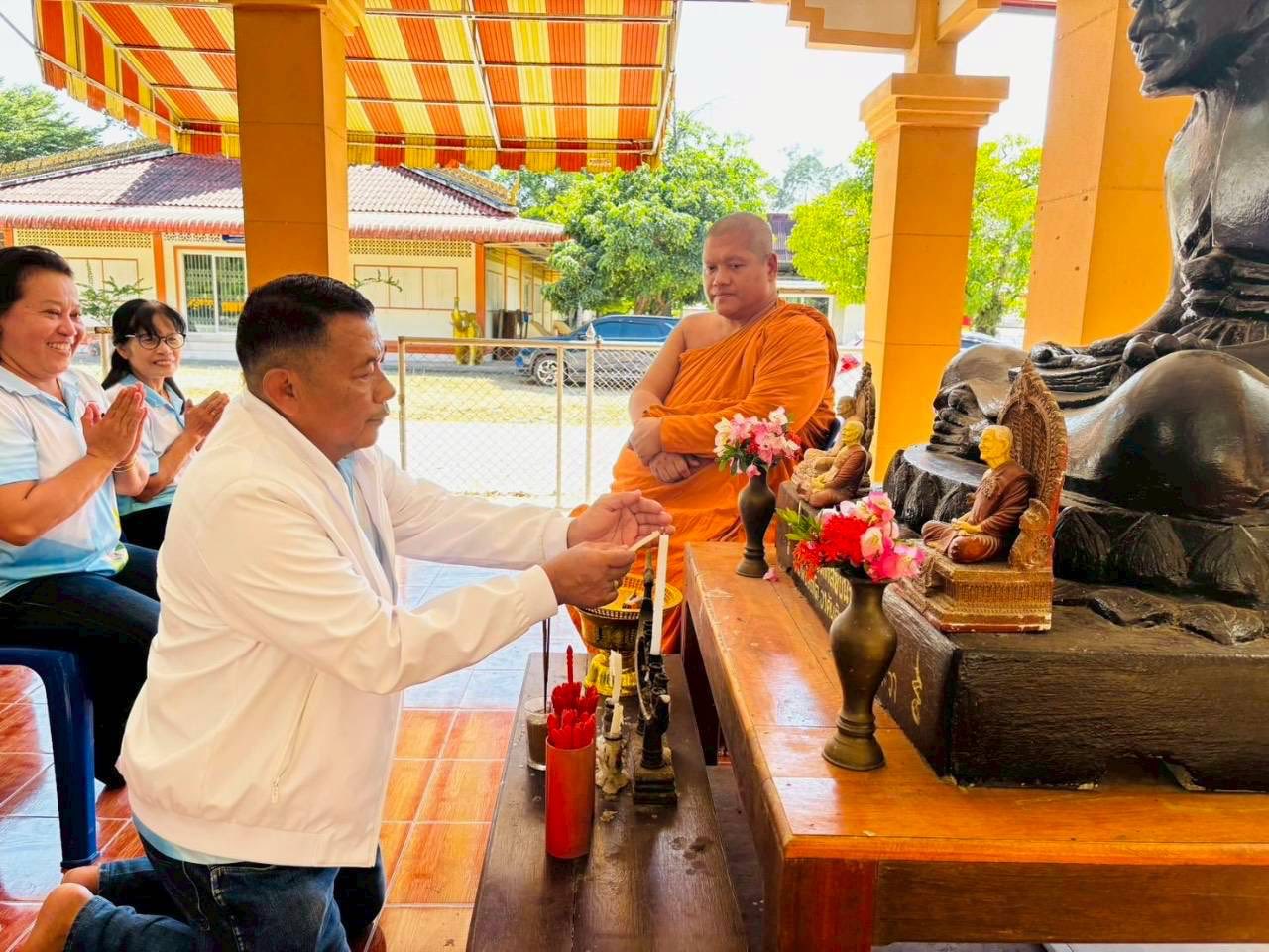 คณะทำงานชมรมพุทธรักษาจังหวัดสงขลา ลงพื้นที่ชุมชนนิคมเทพา จ.สงขลา