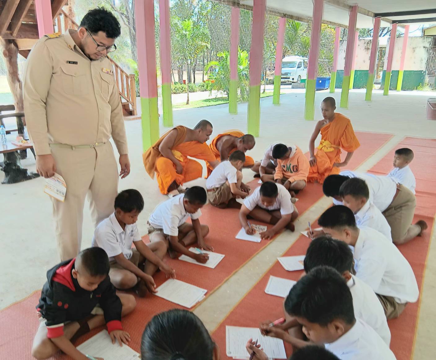 บรรยากาศชวนบวชสามเณรภาคฤดูร้อน จังหวัดสุรินทร์