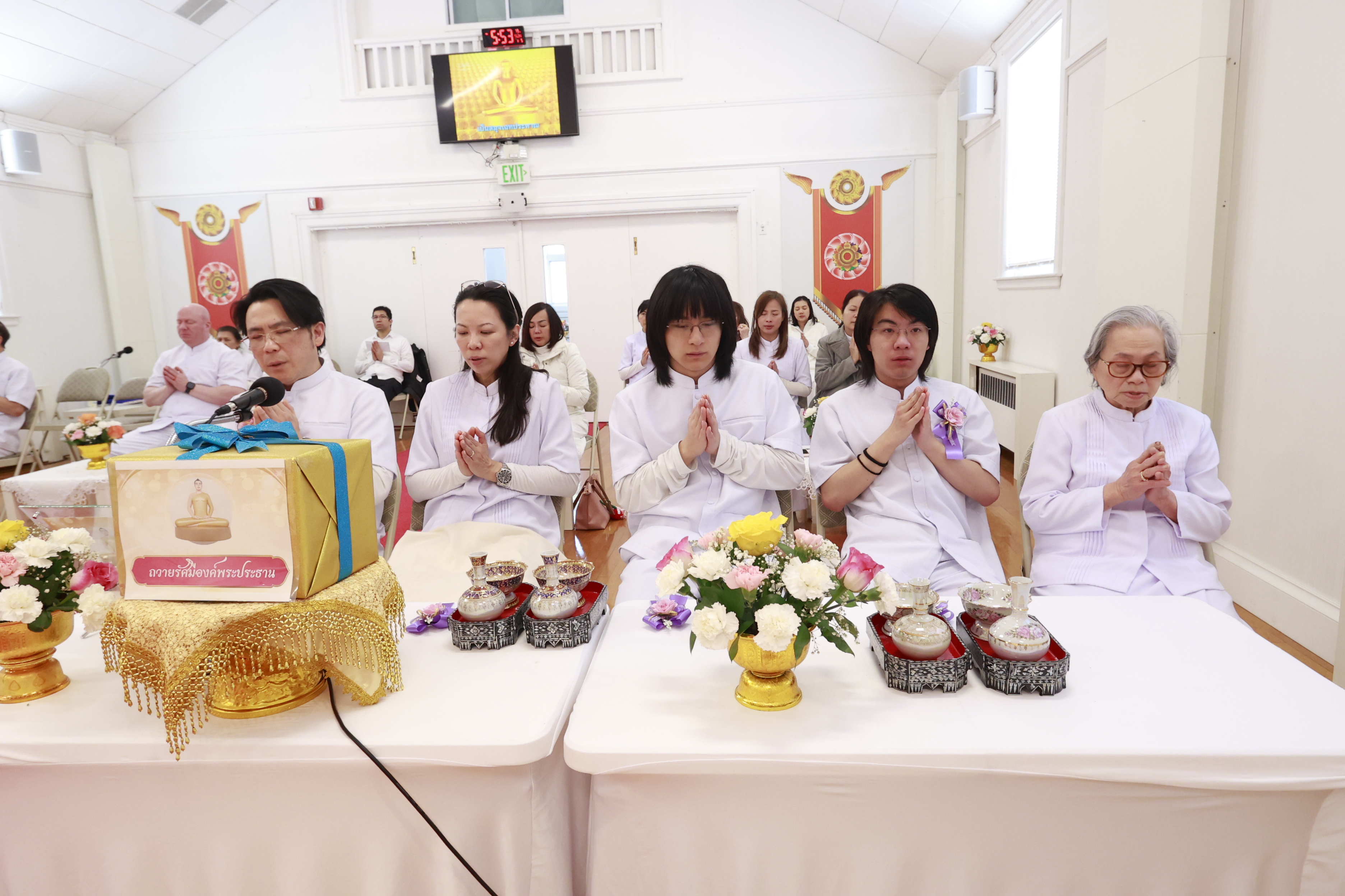 วัดพระธรรมกายบอสตัน จัดงานบุญวันอาทิตย์