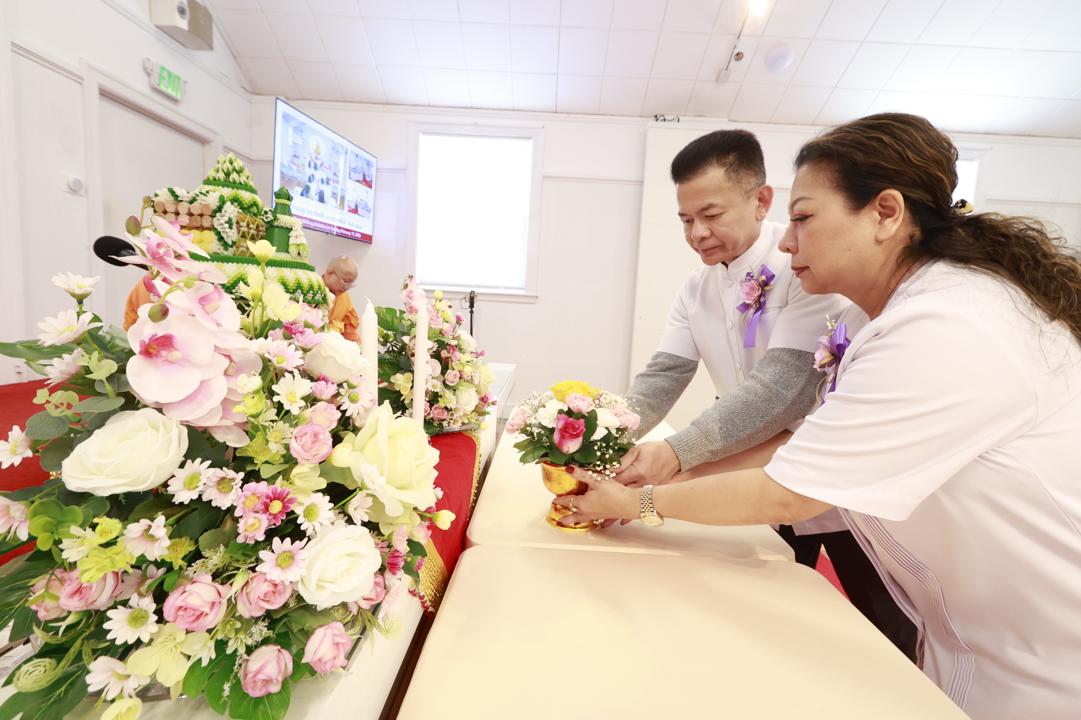 วัดพระธรรมกายบอสตัน จัดงานบุญวันอาทิตย์
