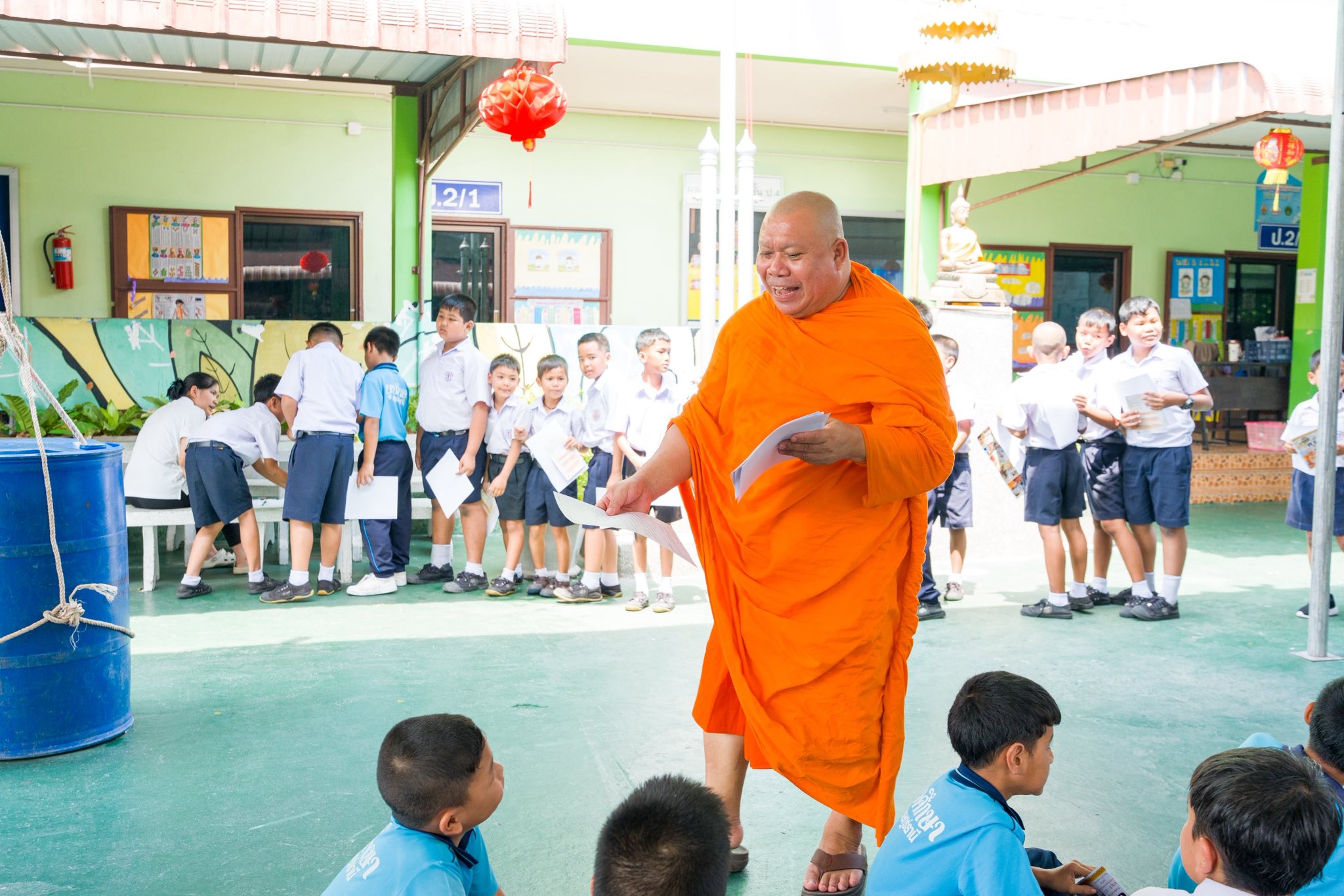 บรรยากาศชวนบวชสามเณรภาคฤดูร้อน จังหวัดสุราษฎร์ธานี
