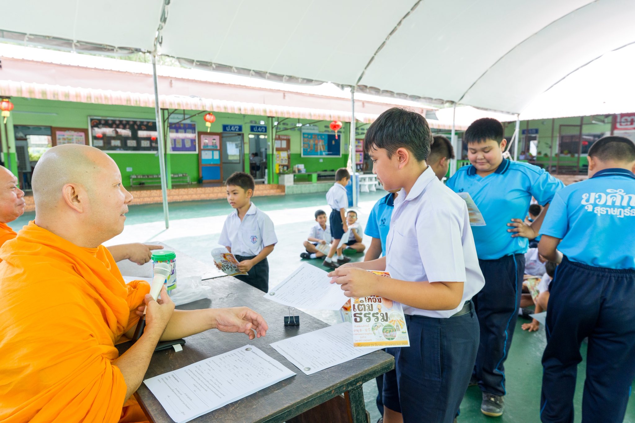 บรรยากาศชวนบวชสามเณรภาคฤดูร้อน จังหวัดสุราษฎร์ธานี