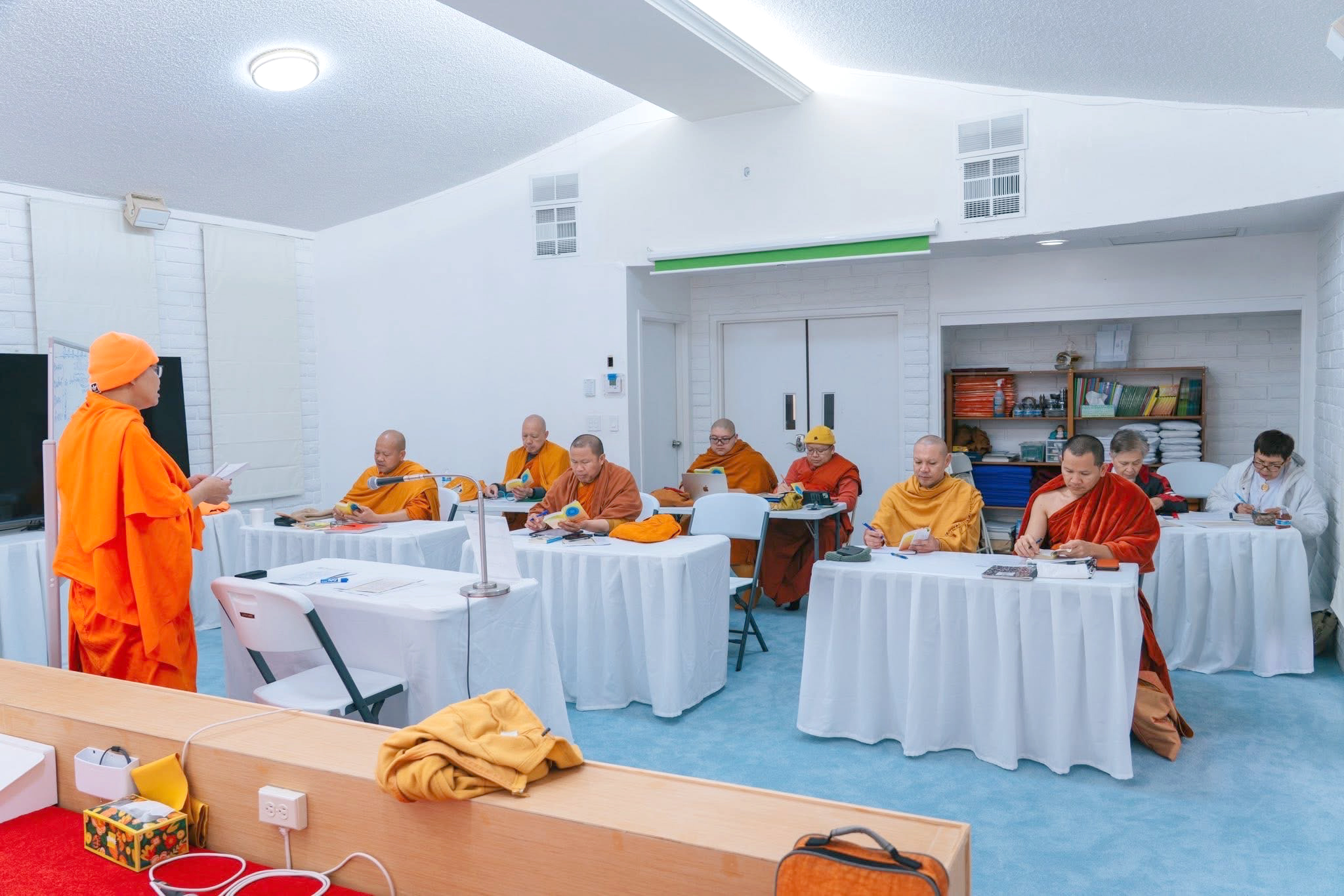 พิธีเปิดการเรียนบาลีสัญจร ประจำเดือนครั้งที่ 6 ณ วัดพระธรรมกายแคลิฟอร์เนีย