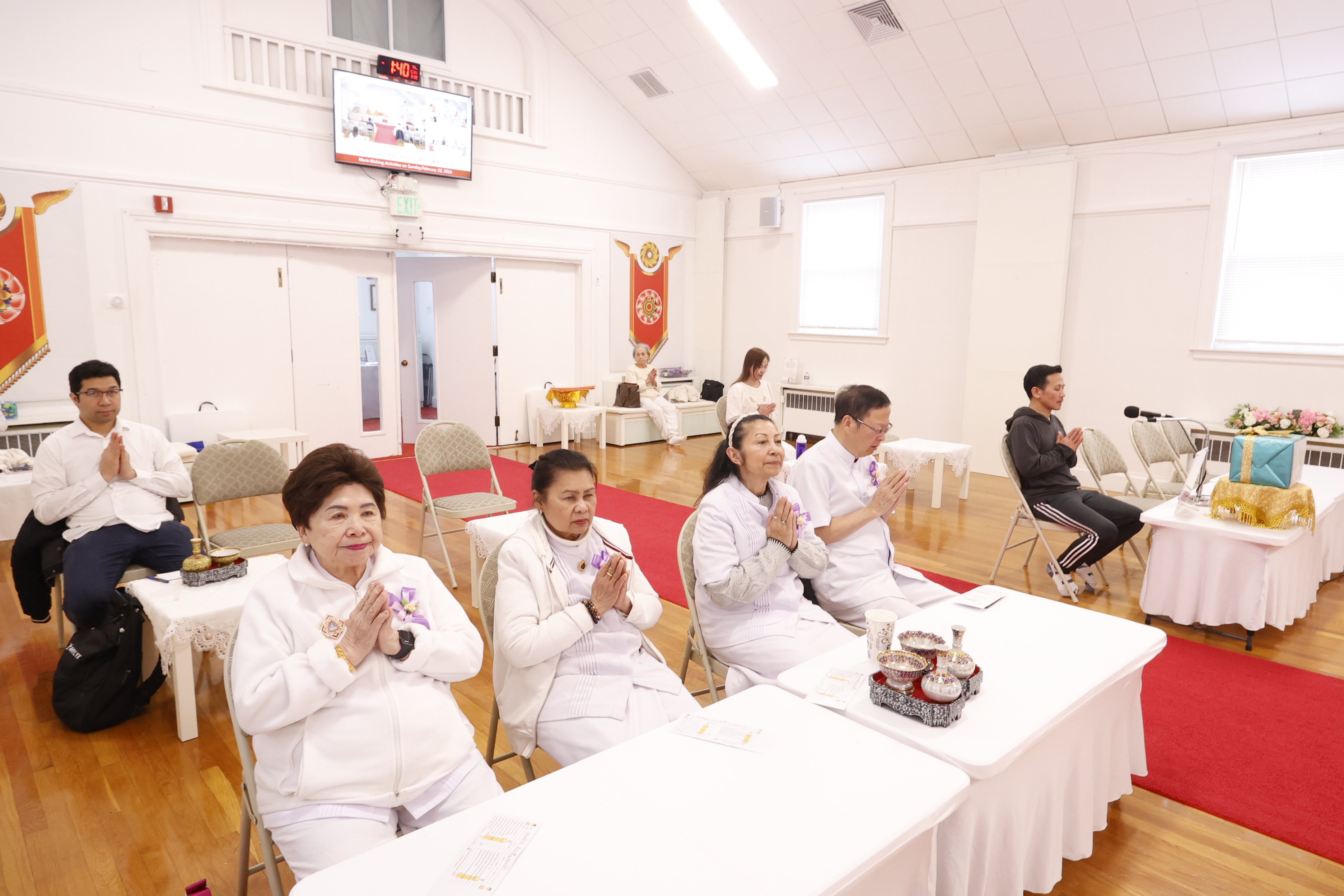 วัดพระธรรมกายบอสตัน จัดงานบุญวันอาทิตย์