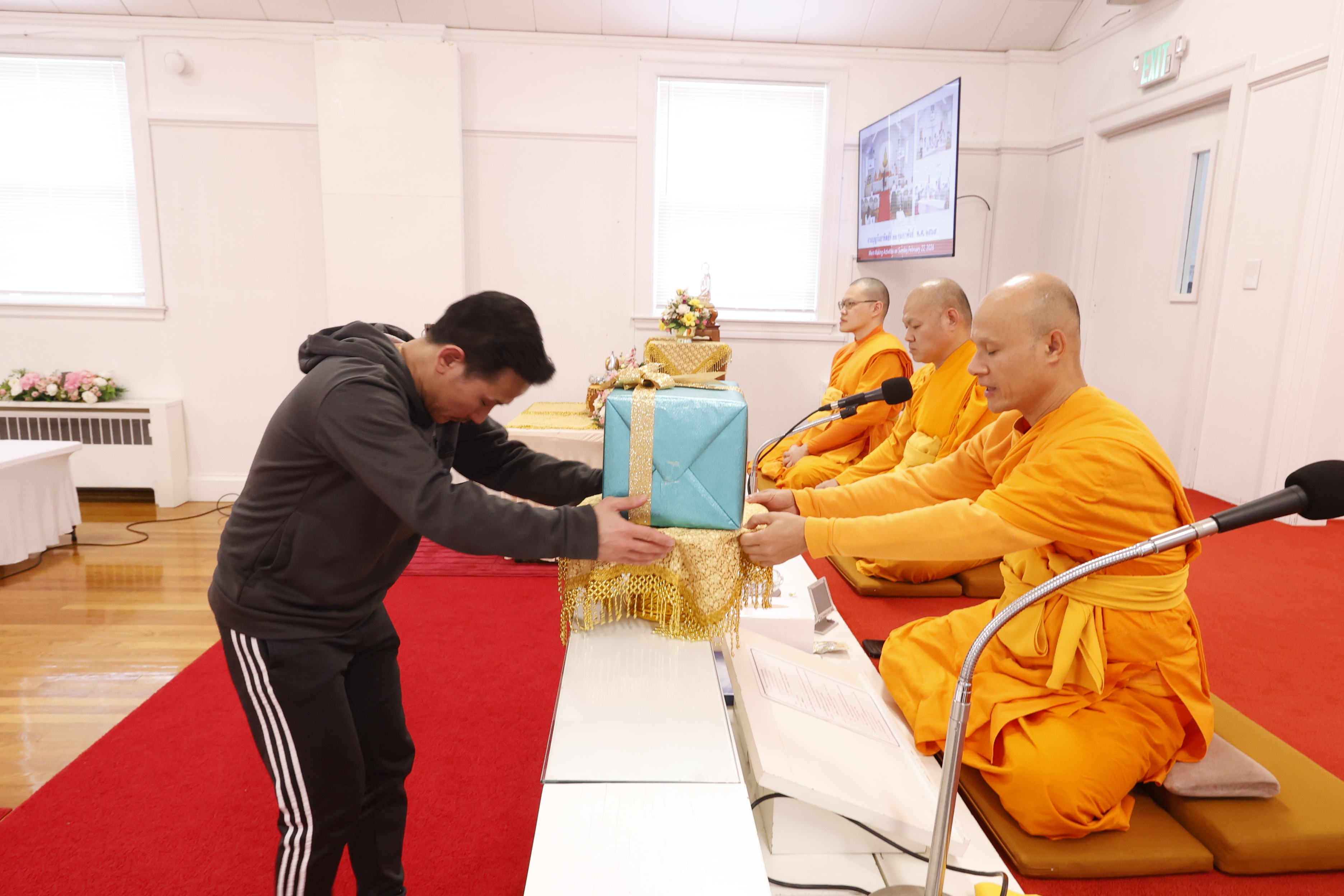 วัดพระธรรมกายบอสตัน จัดงานบุญวันอาทิตย์