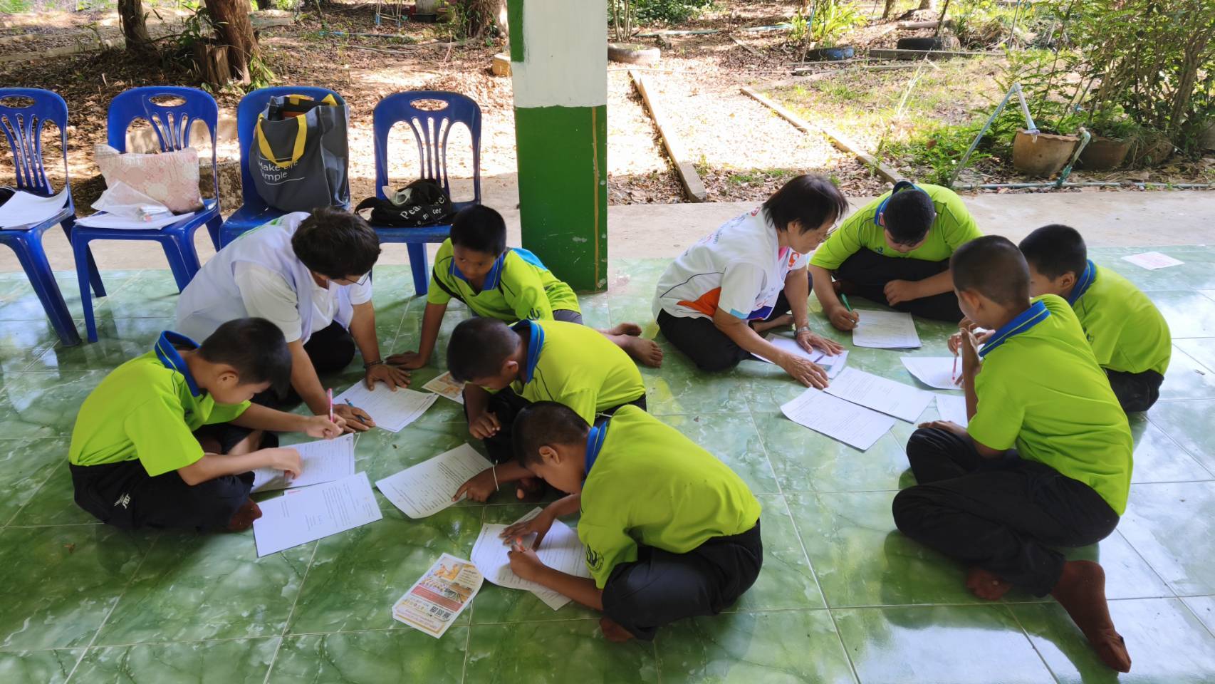 บรรยากาศชวนบวชสามเณรภาคฤดูร้อน โรงเรียนบ้านเนินมะหาด จ.จันทบุรี