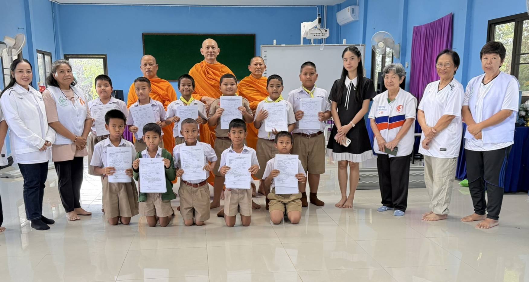 บรรยากาศชวนบวชสามเณรภาคฤดูร้อน โรงเรียนวัดคลองตะเคียน จ.จันทบุรี