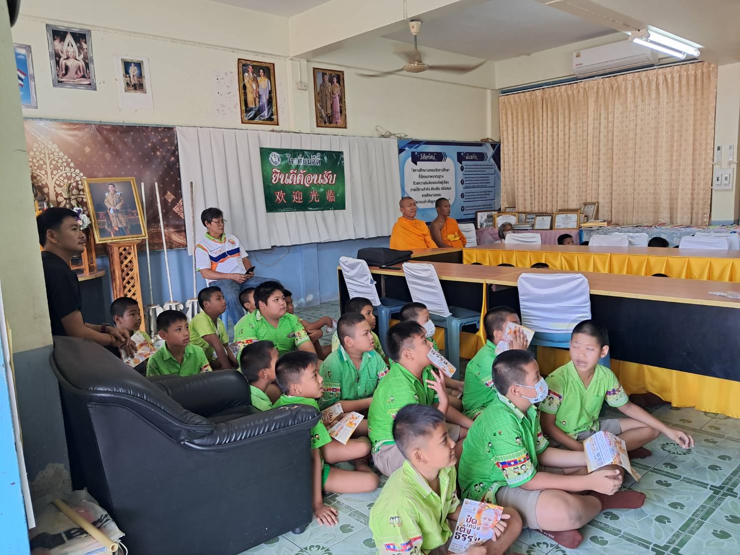 บรรยากาศชวนบวชสามเณรภาคฤดูร้อน จังหวัดสุพรรณบุรี