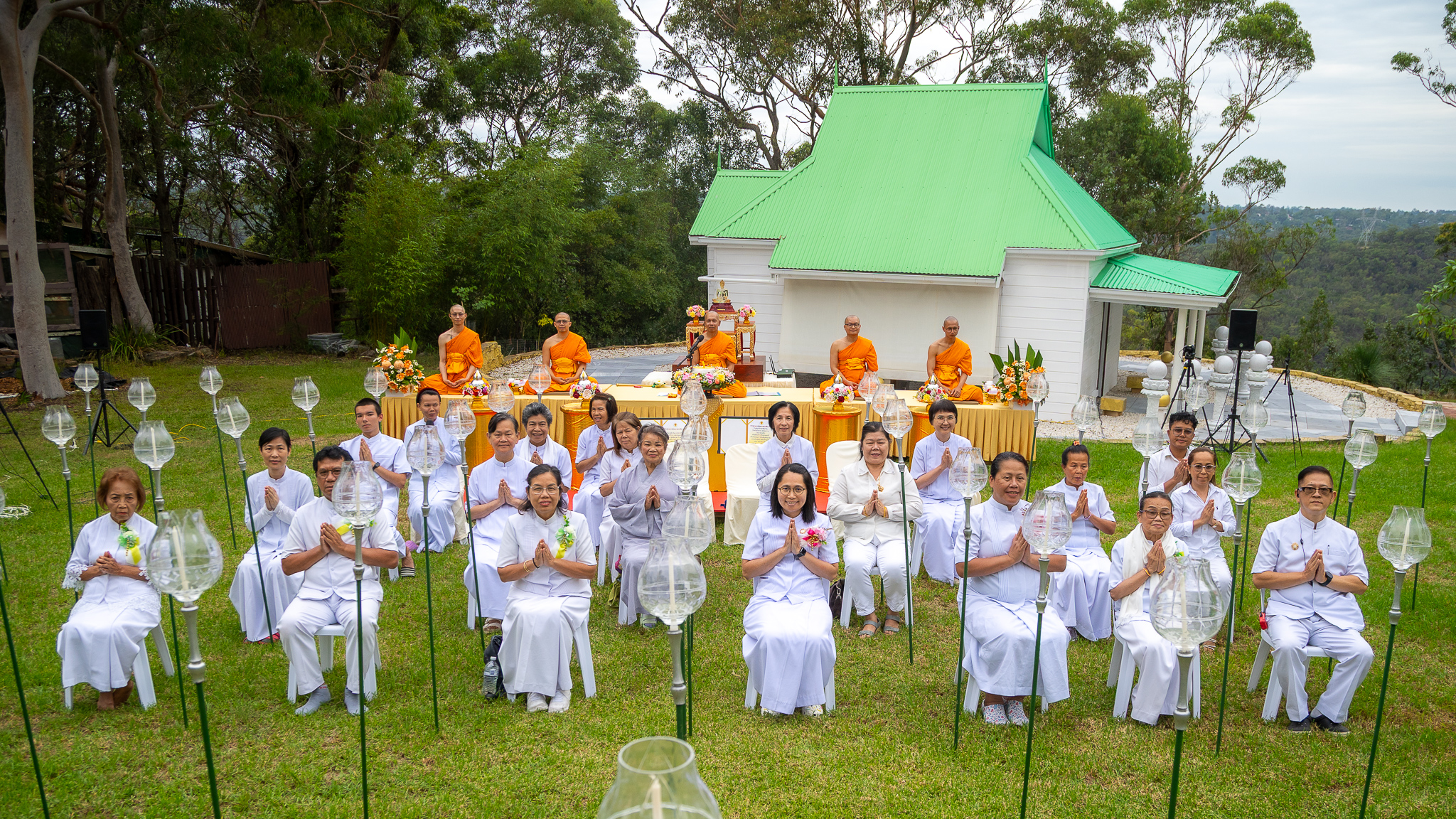 วัดพระธรรมกายนครซิดนีย์ จัดพิธีจุดโคมประทีปถวายเป็นพุทธบูชา เนื่องในวันมาฆบูชา