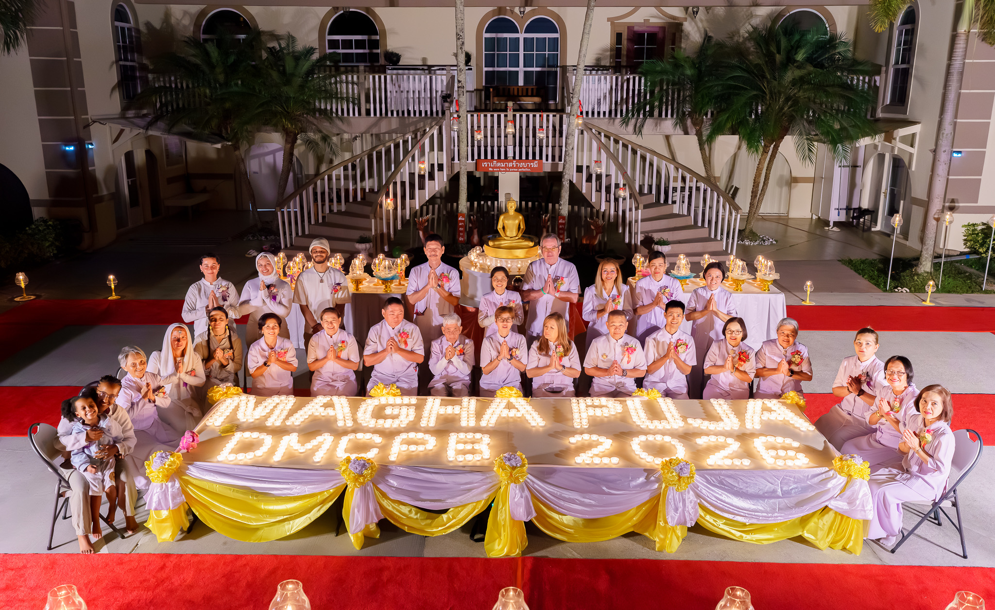 วัดพระธรรมกายปาล์มบีช จัดงานบุญเนื่องในวันมาฆบูชา