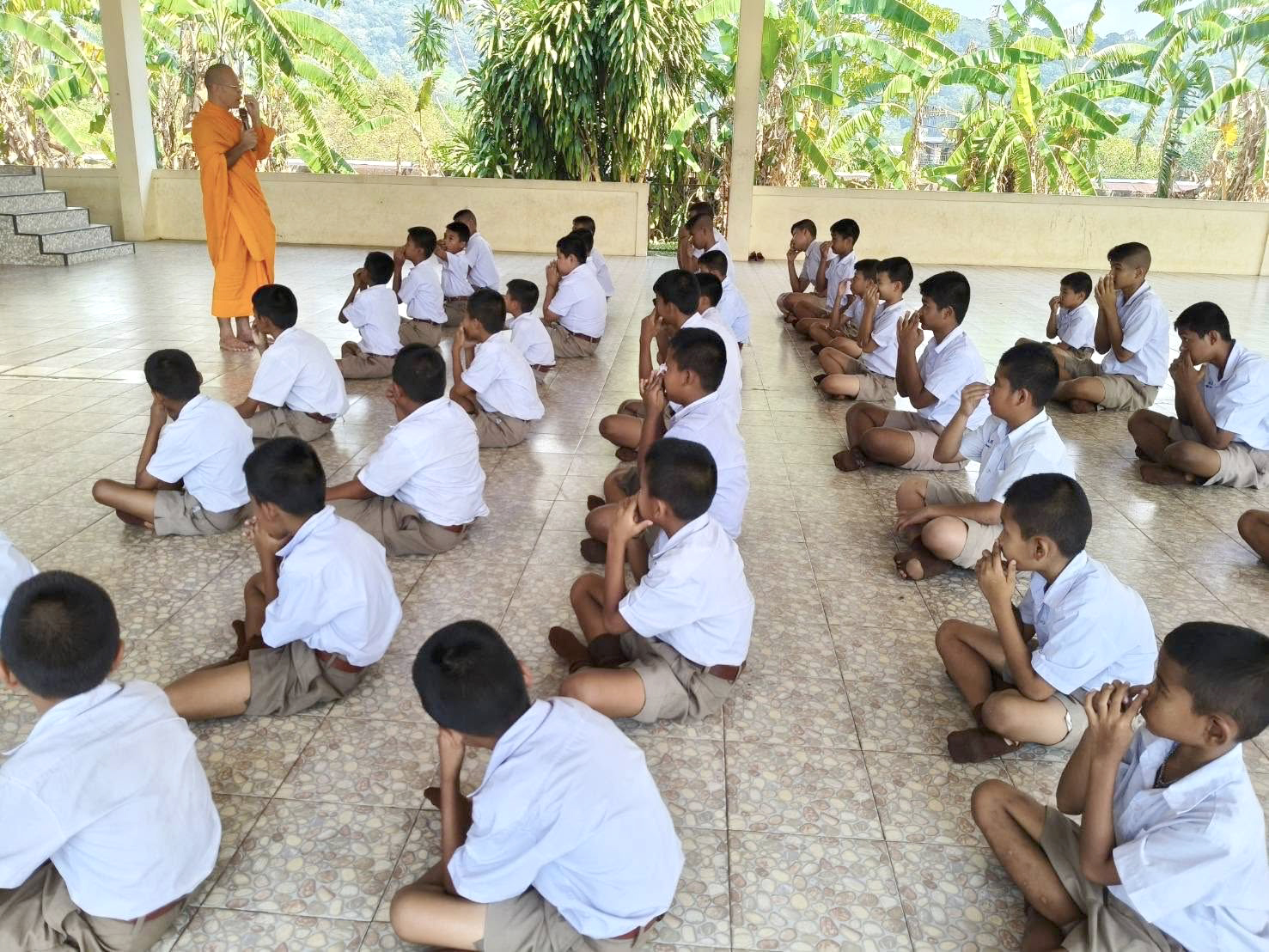 บรรยากาศชวนบวชสามเณรภาคฤดูร้อน จังหวัดระนอง